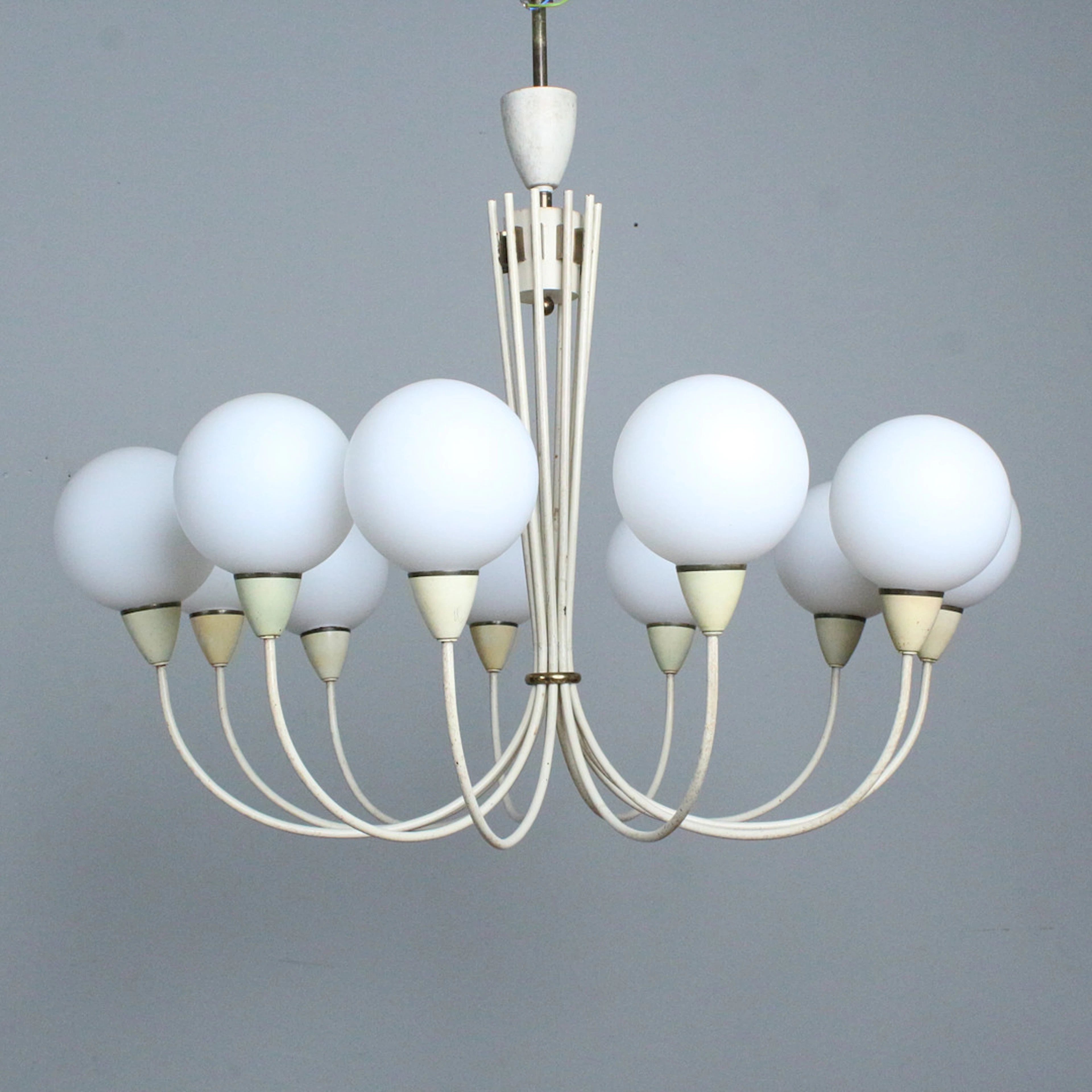 Großer Sputnik Deckenleuchter der 1950/60er Jahre.