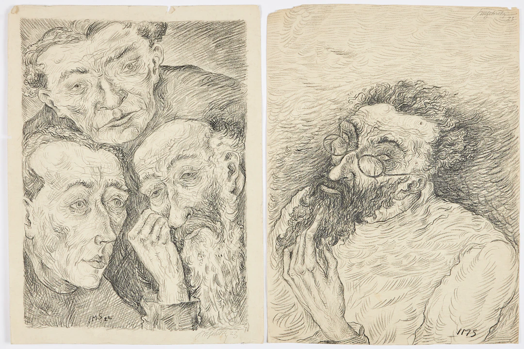 JOSEF MARIA SCHRÖDER ( TYSK 1886-1962). Grupporträtt respektive porträtt