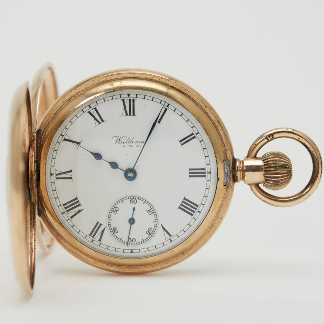 AMERICAN WALTHAM WATCH CO. Halbsavonnette-Taschenuhr, Modell '1908