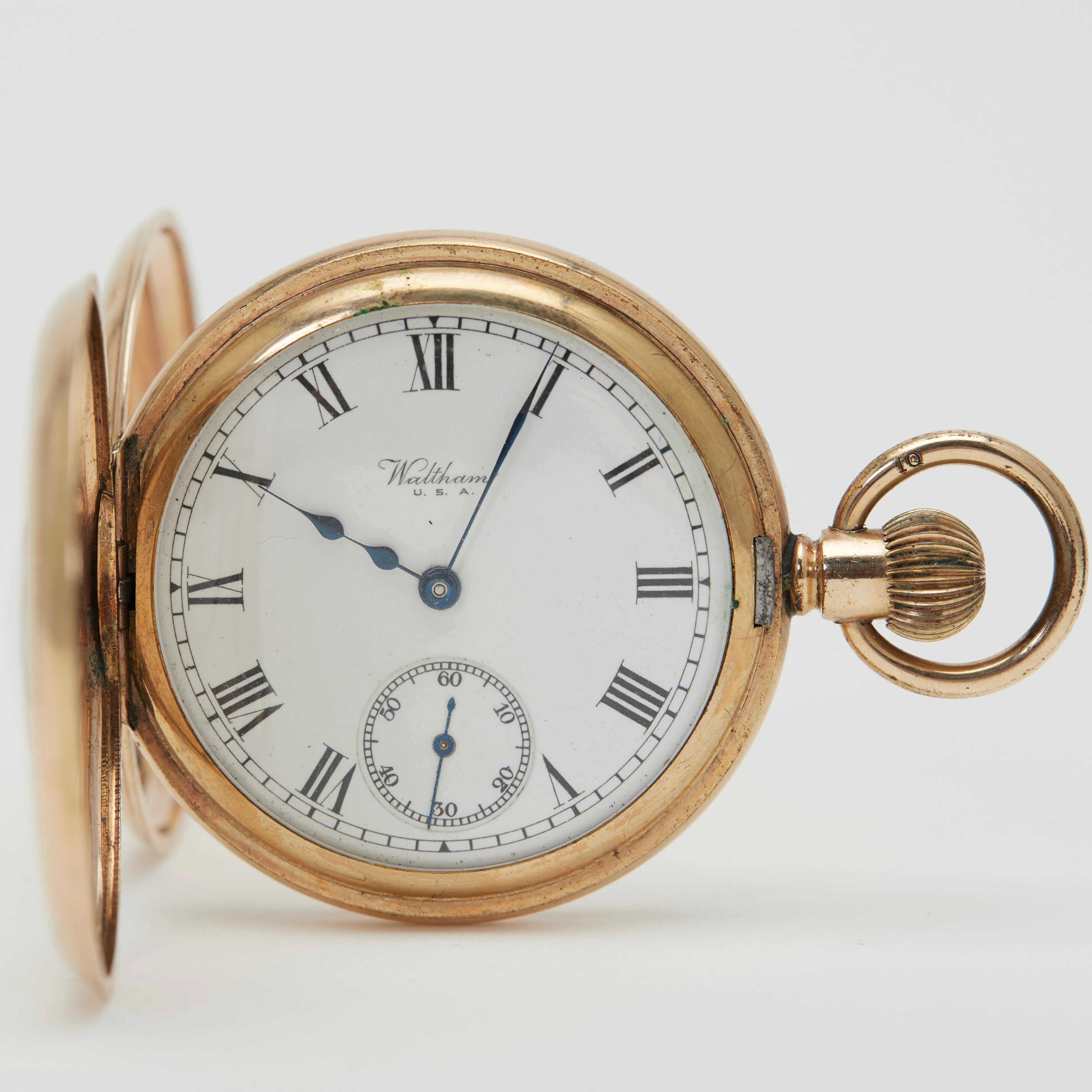 AMERICAN WALTHAM WATCH CO. Halbsavonnette-Taschenuhr, Modell '1908