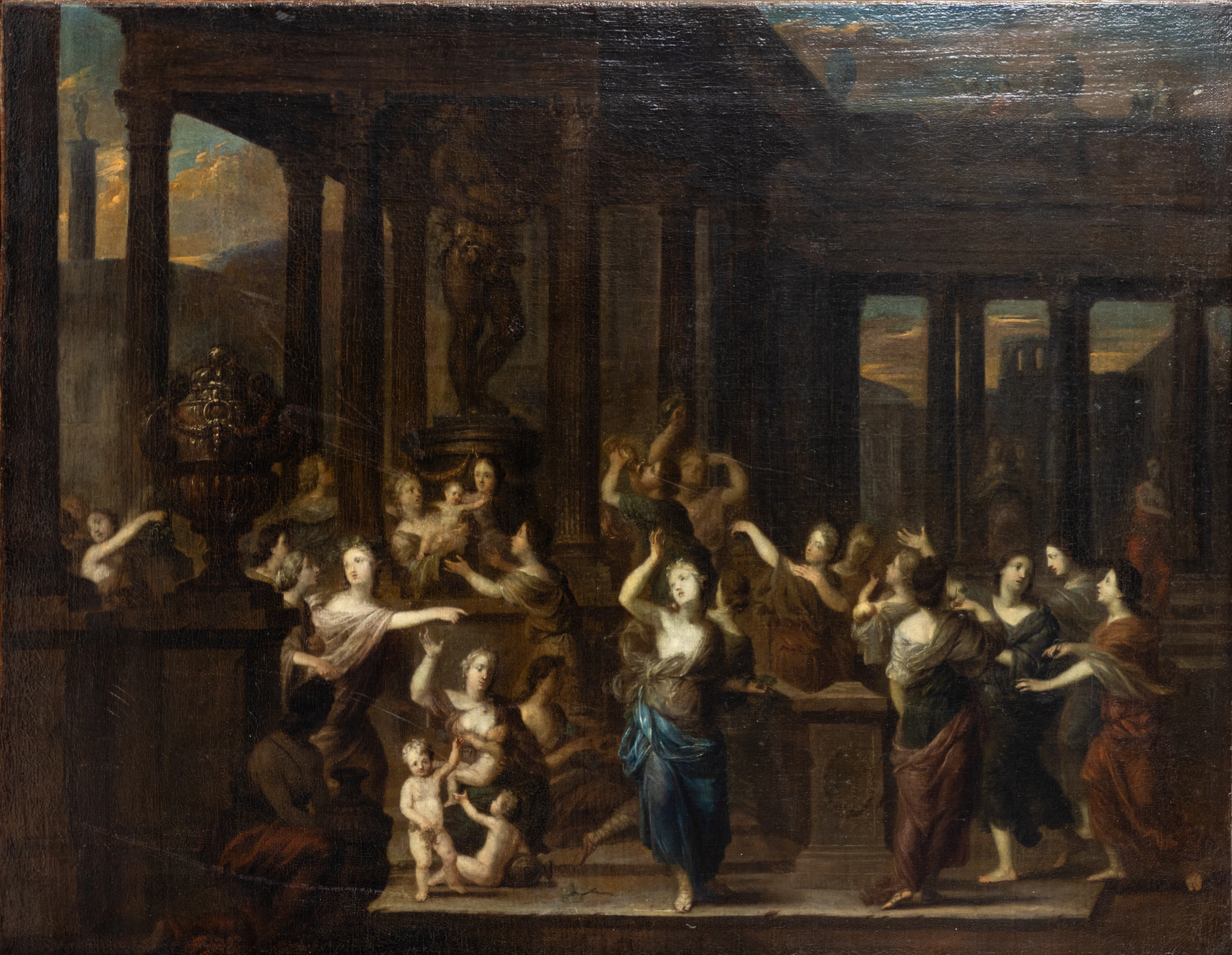 JACOB VAN HAL (1672-1750). Tanzende Bacchantinnen.