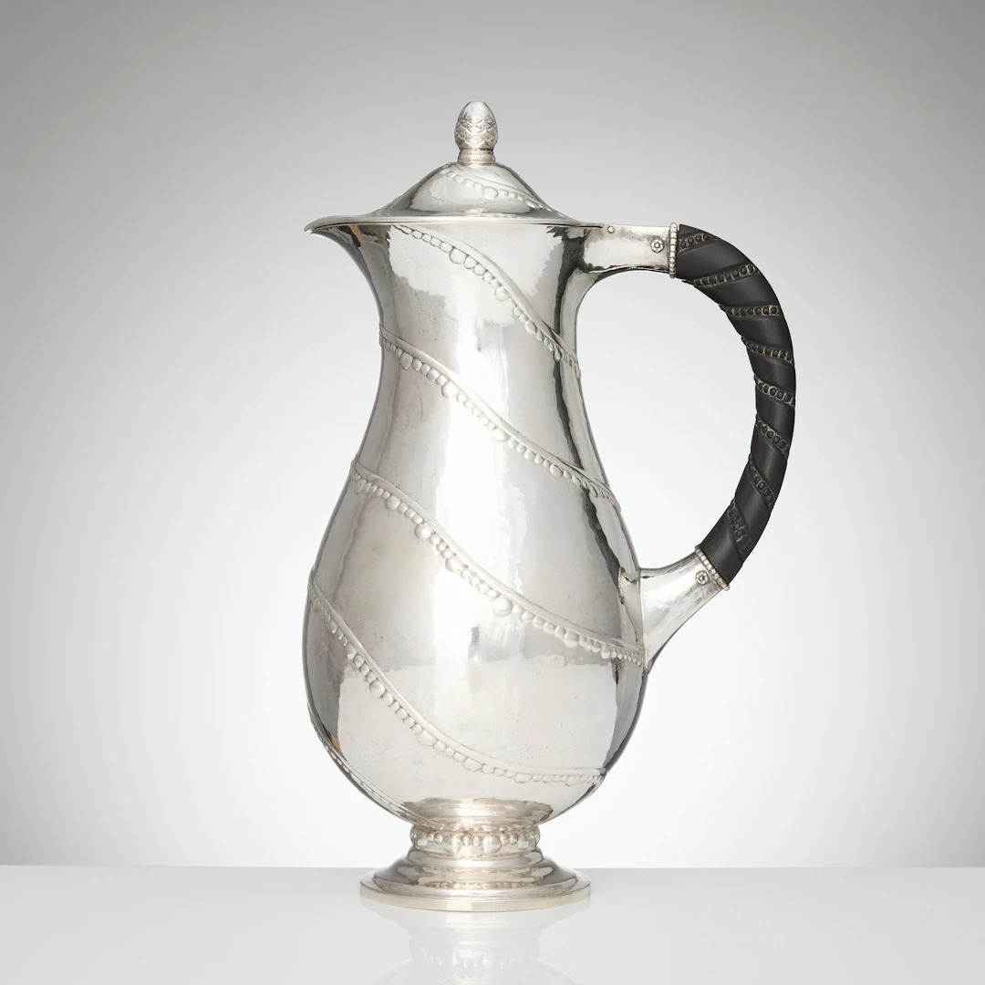 JOHAN ROHDE. Kanna, silver, Kunglig Hovleverantör A. Dragsted, Köpenhamn 1917.