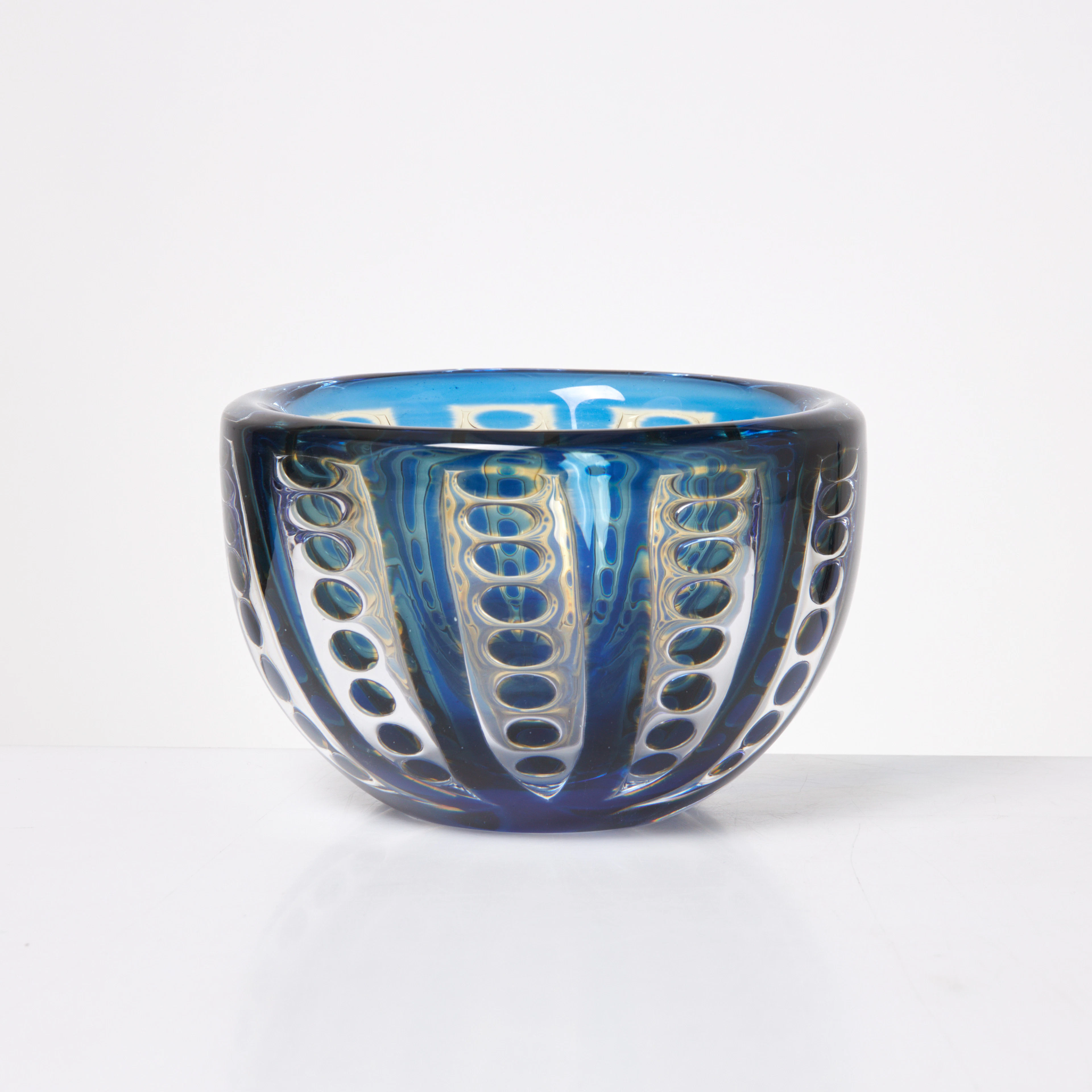 EDVIN ÖHRSTRÖM. Skål, glas, Ariel, 1965, Orrefors, signerad undertill.