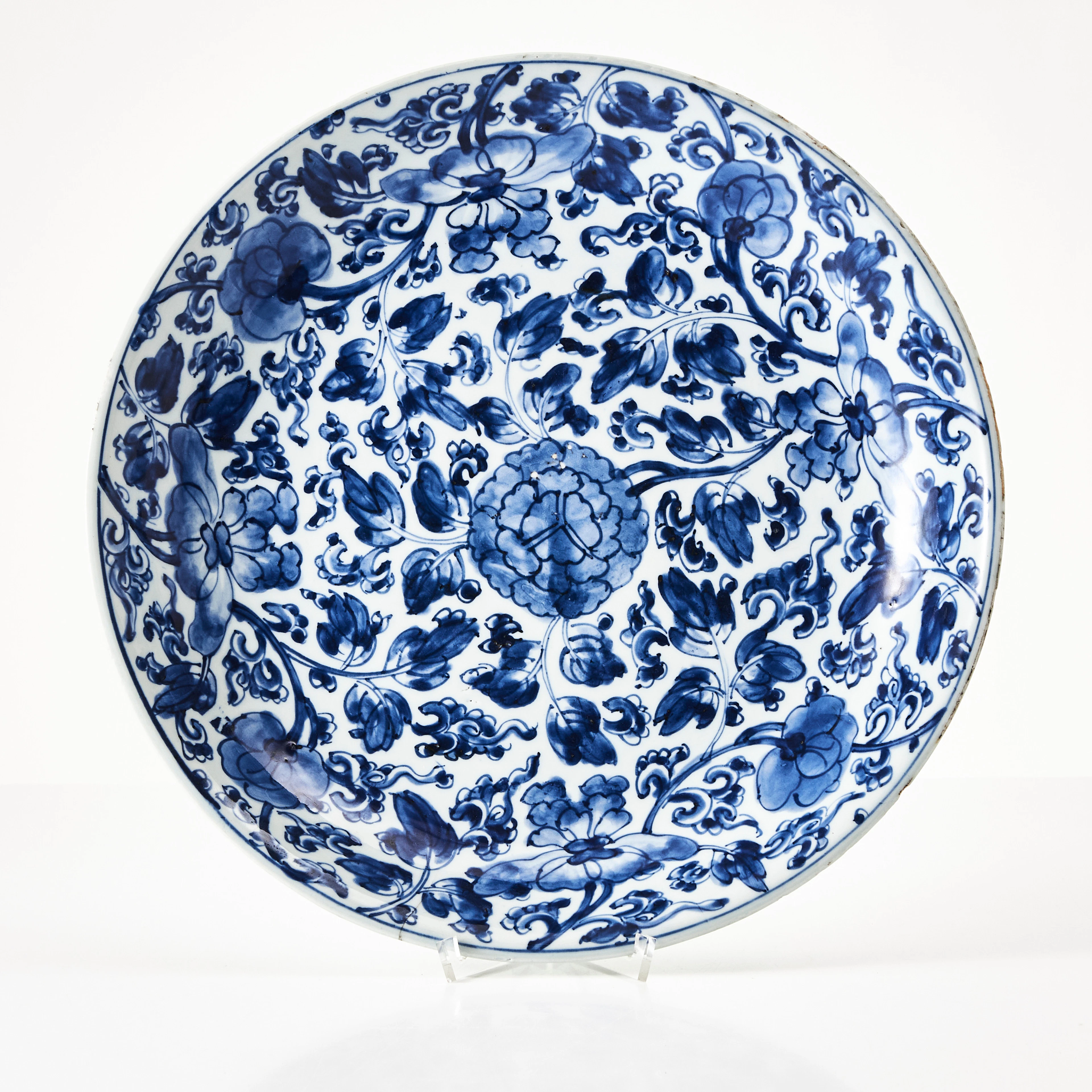 SKÅLFAT, porslin, Kina, Kangxis period (1662-1722), dekor i underglasyrblått