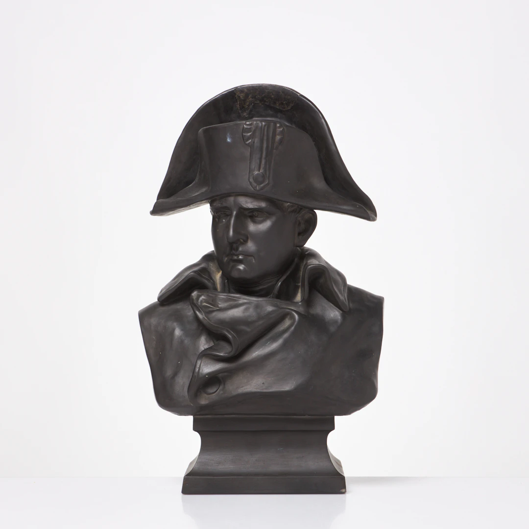 RENZO COLOMBO. EFTER. Napoleon, byst, konstmassa, L.P. Jörgensen