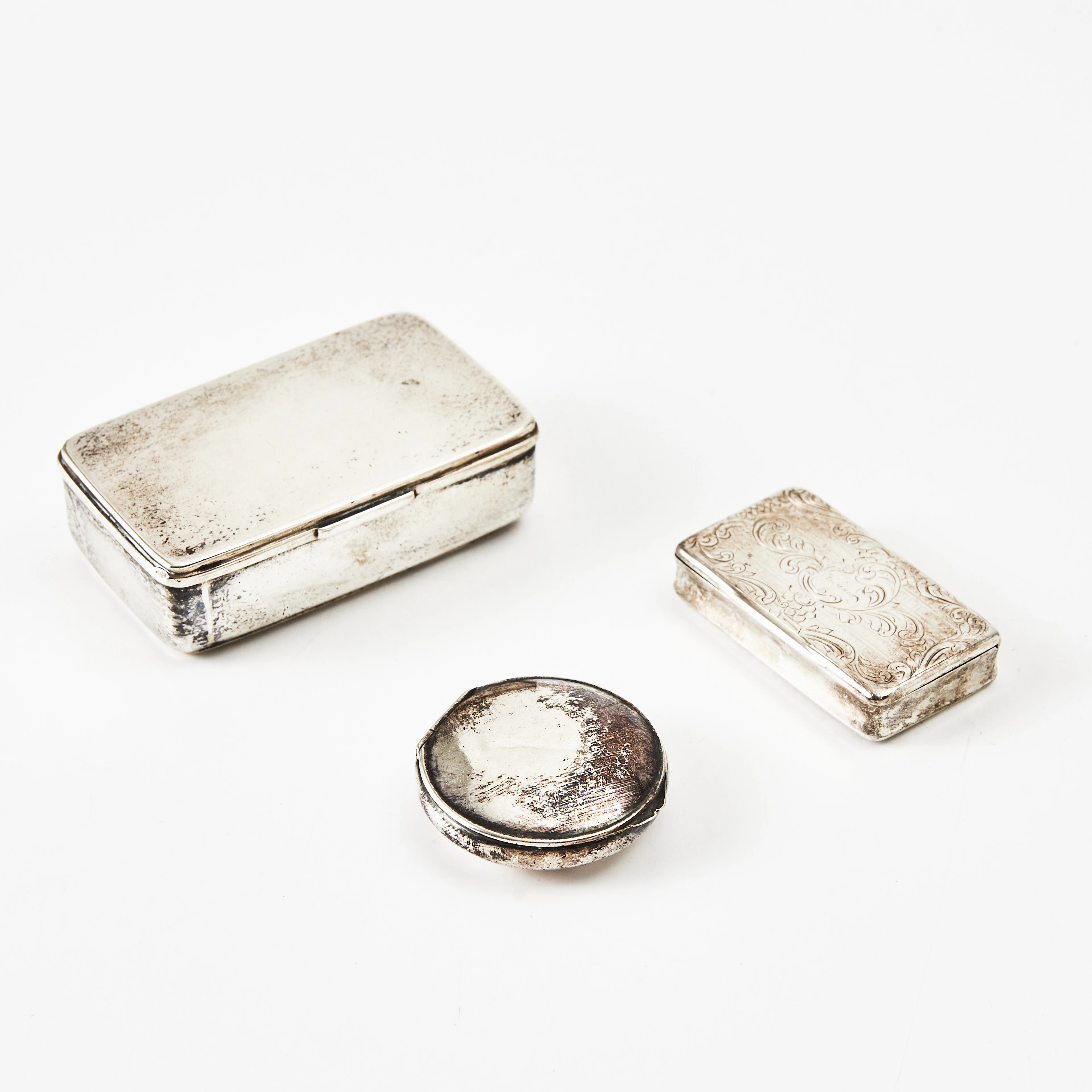 ASKAR med lock, 3 st., silver.