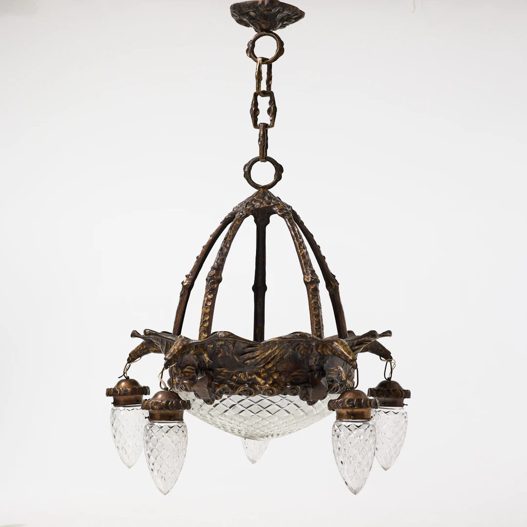 ARVID BÖHLMARKS LAMPFABRIK. Takarmatur, modellen formgiven ca. 1913