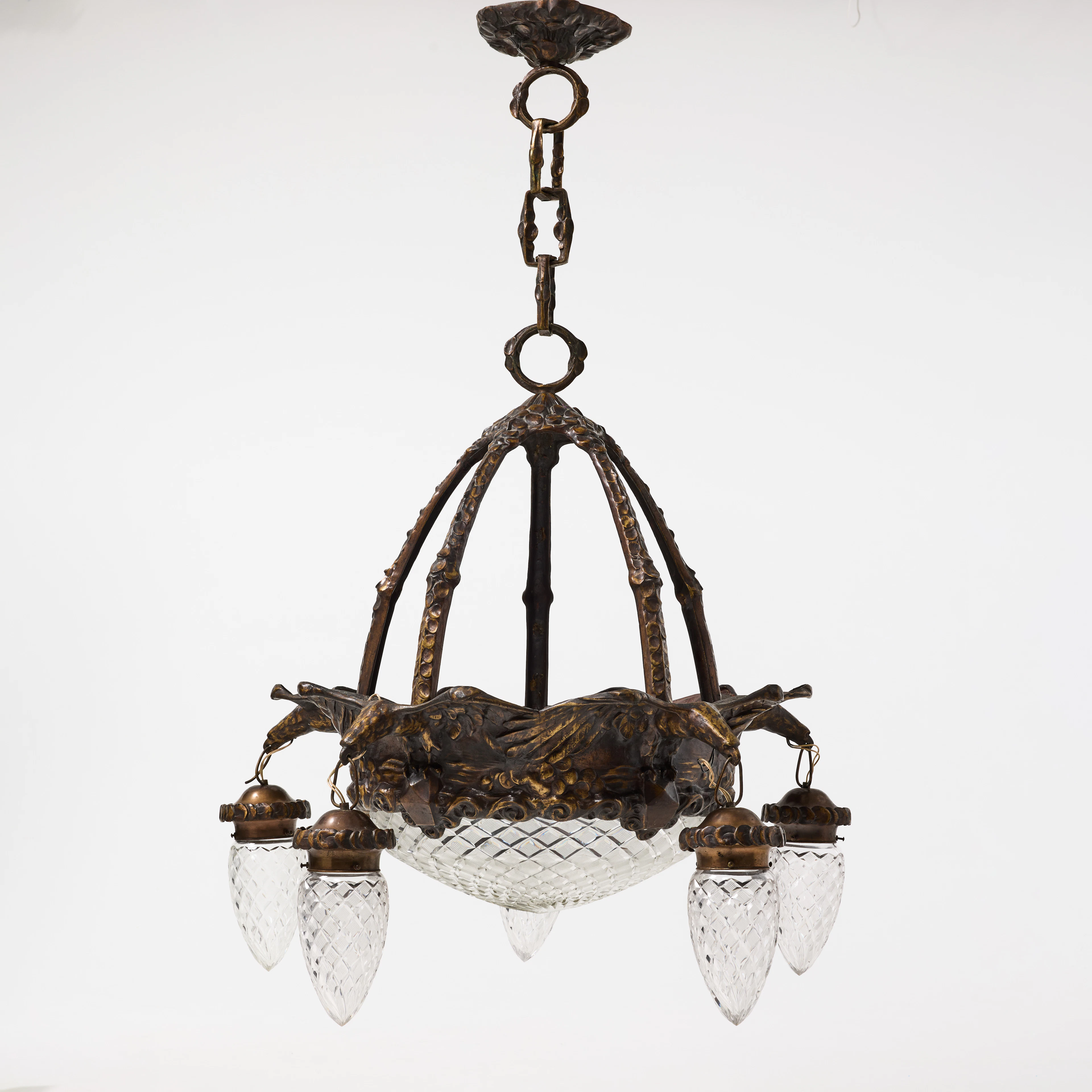 ARVID BÖHLMARKS LAMPFABRIK. Takarmatur, modellen formgiven ca. 1913