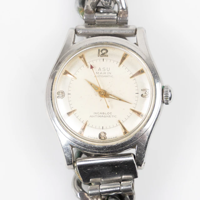 ABU, Marin, armbandsur, 33 mm, stål, ca 1955.