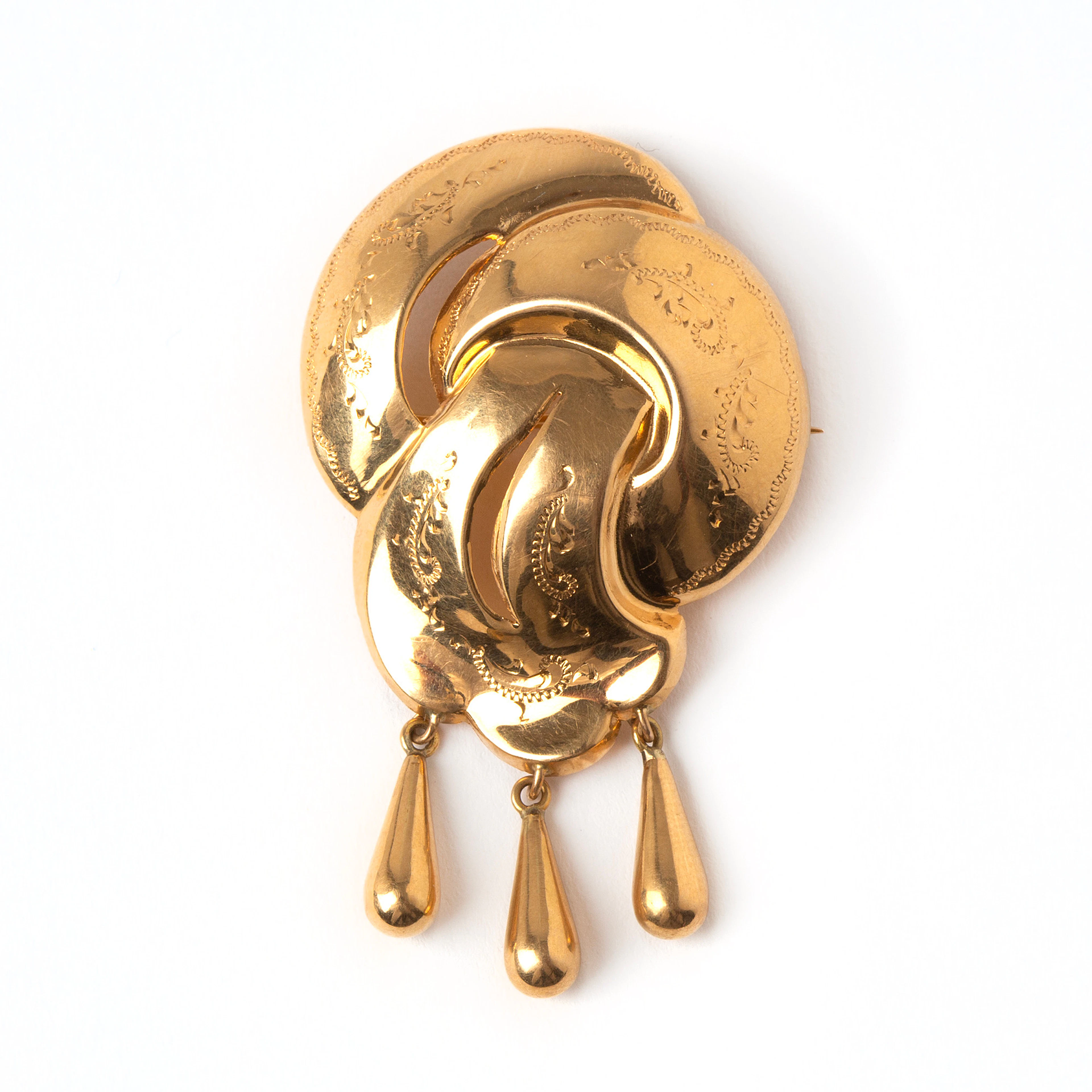 BROSCH, 18K guld, John Pettersson, Stockholm, 1948.
