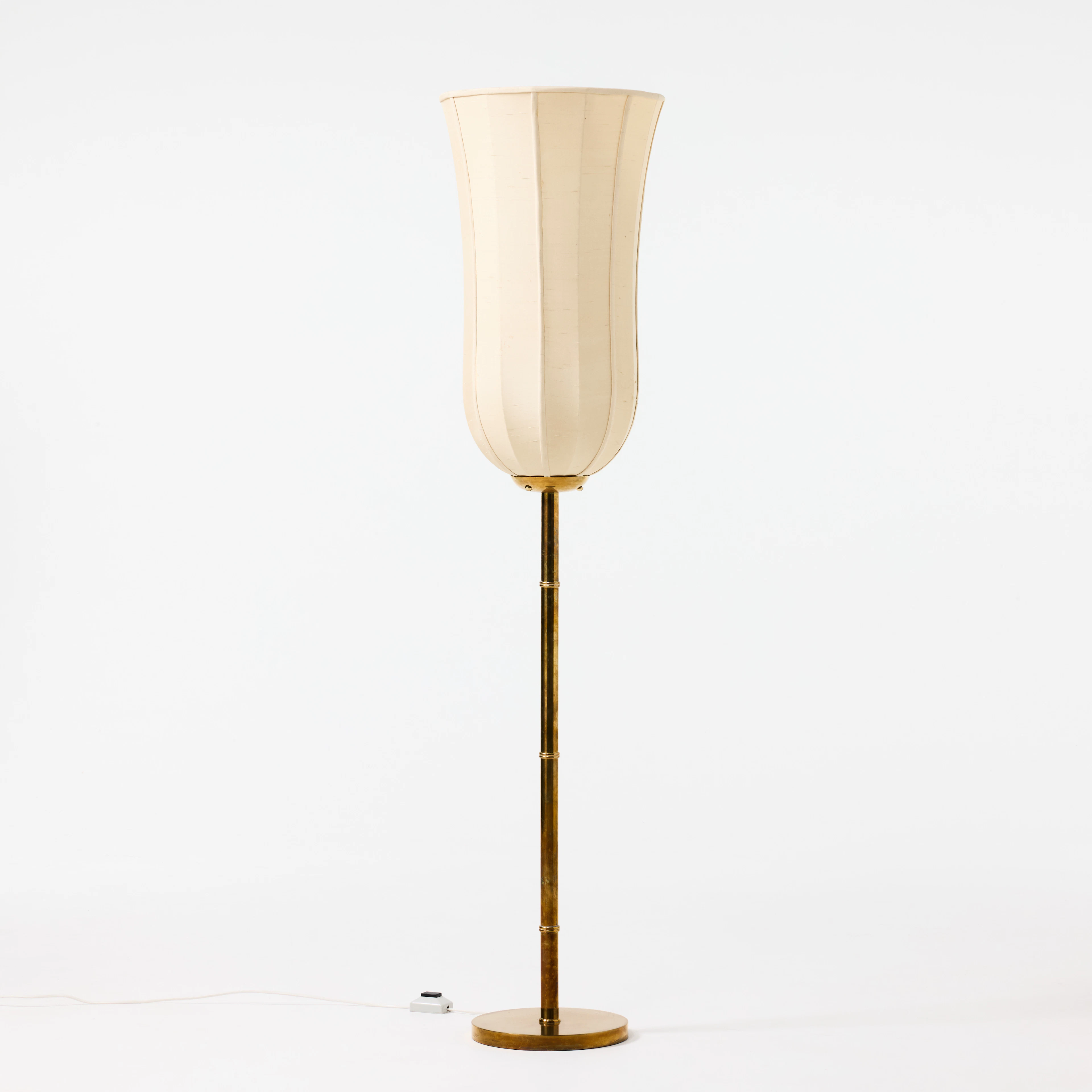 GOLVLAMPA, s.k. uplight, Sverige, 1940/50-tal, Swedish Modern, mässing