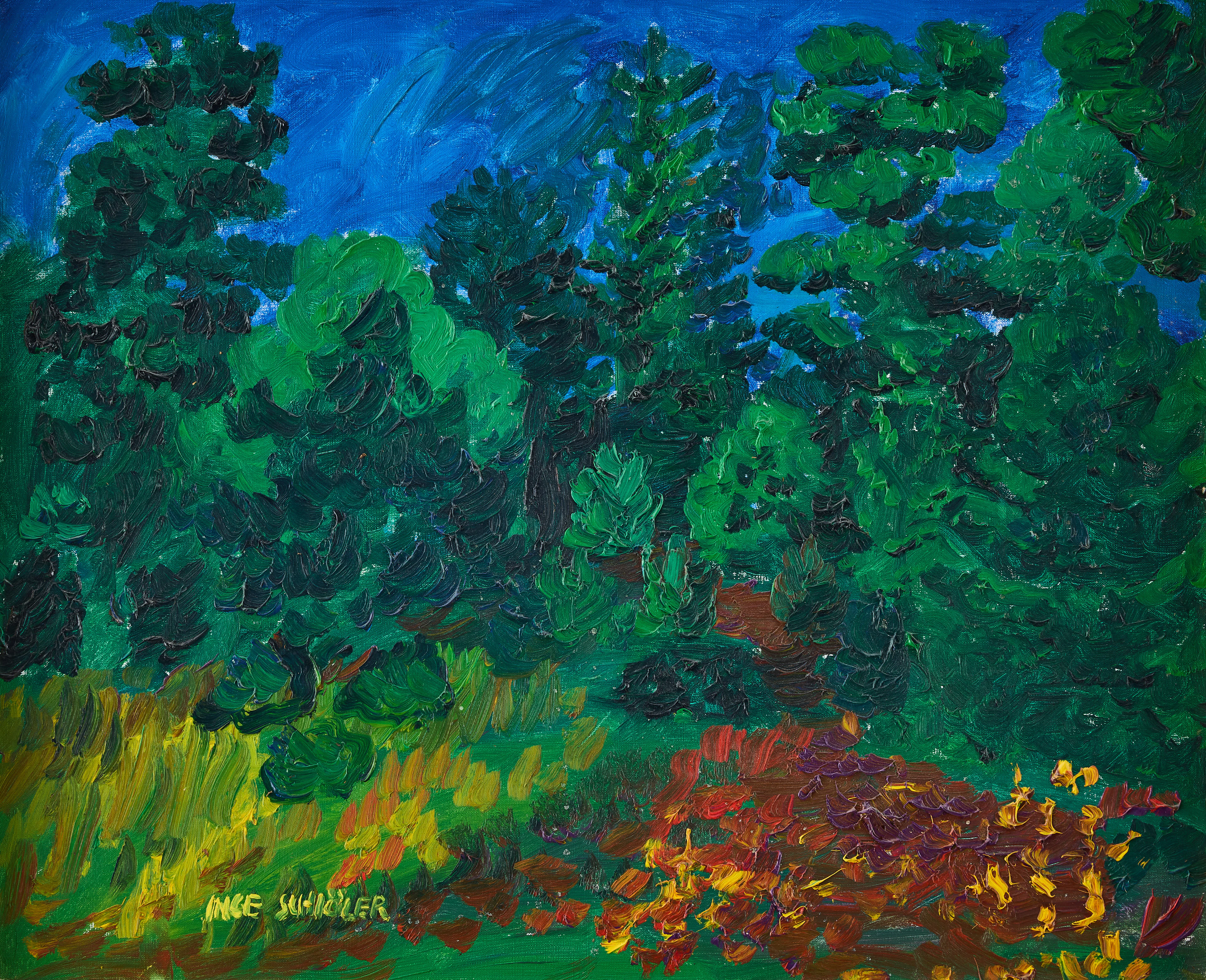 INGE SCHIÖLER. "Skogsglänta".