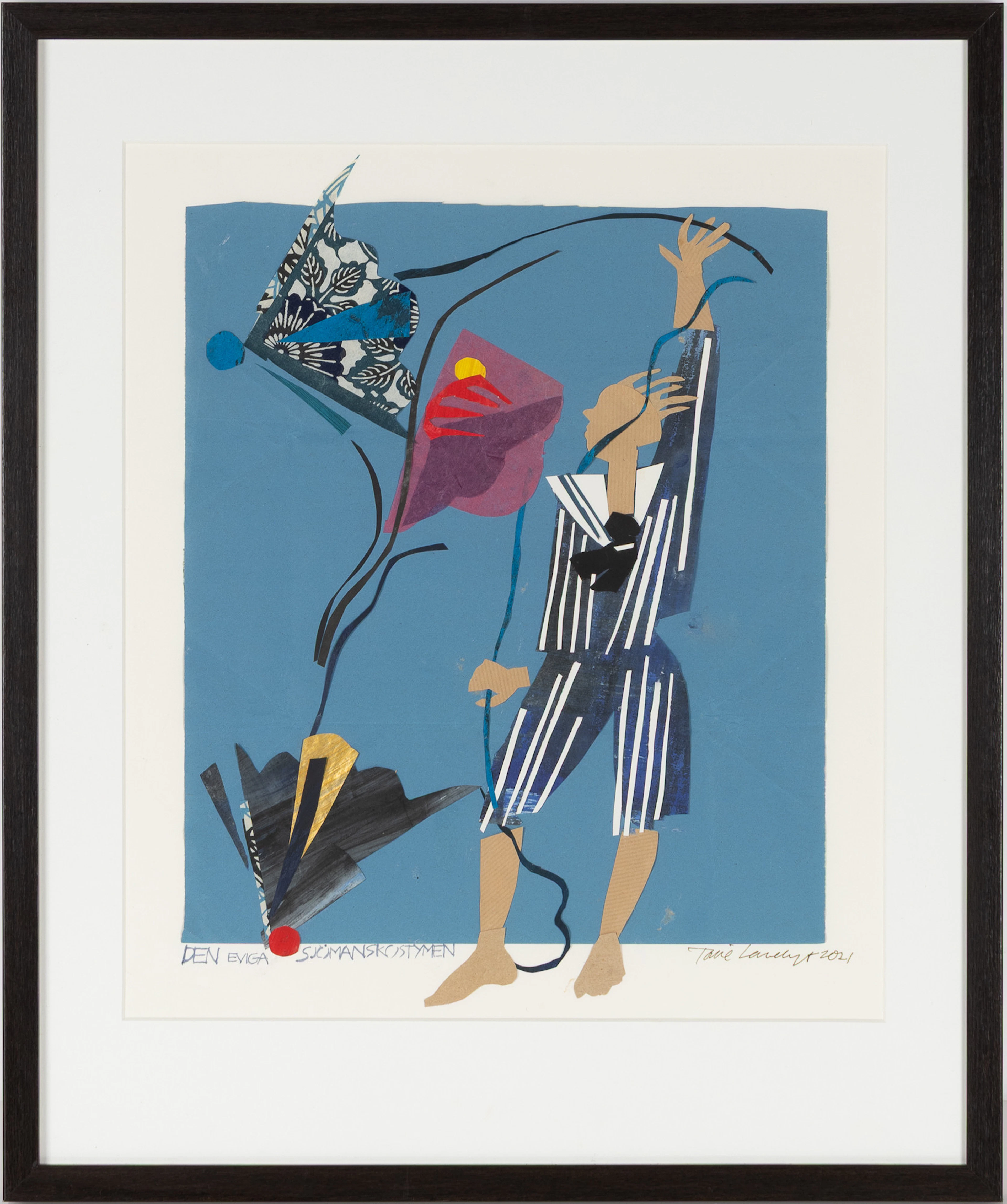 TONIE LEWENHAUPT (FÖDD 1937). "Den eviga sjömanskostymen", collage