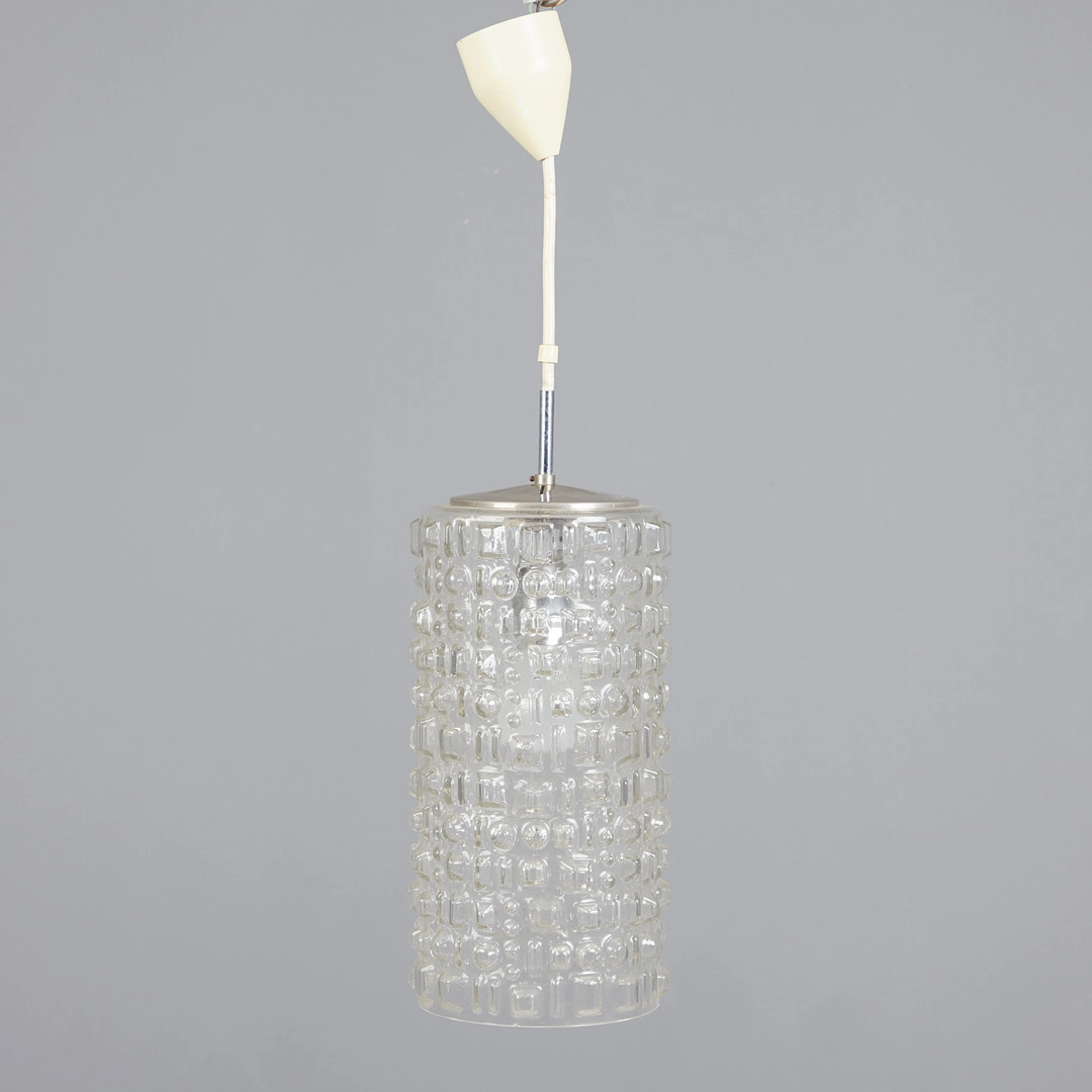 PEILL & PUTZLER, Deckenlampe / Pendelleuchte, Glas, Metall, 1960er
