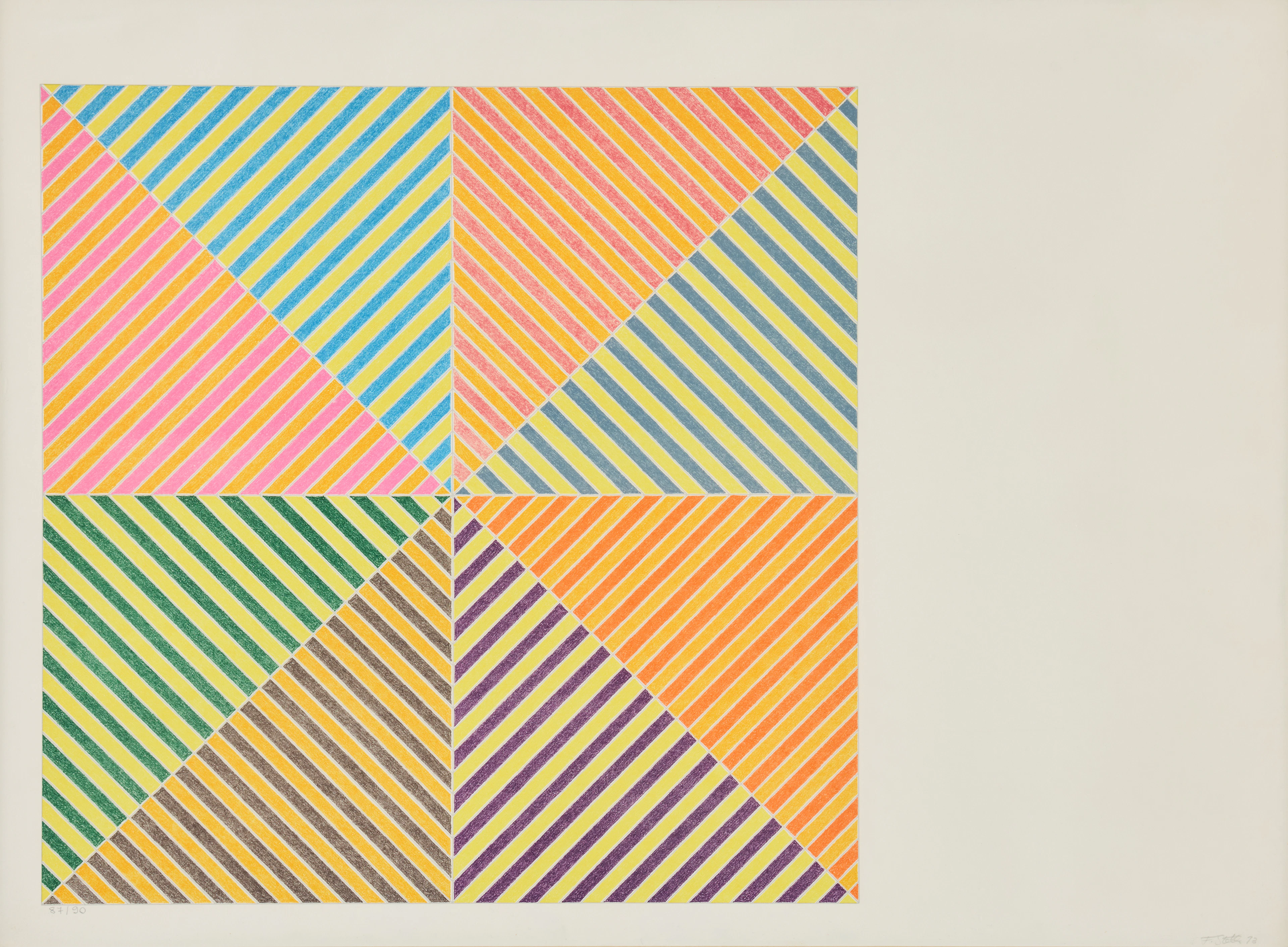 FRANK STELLA. "Sidi Ifni" from "Hommage à Picasso".
