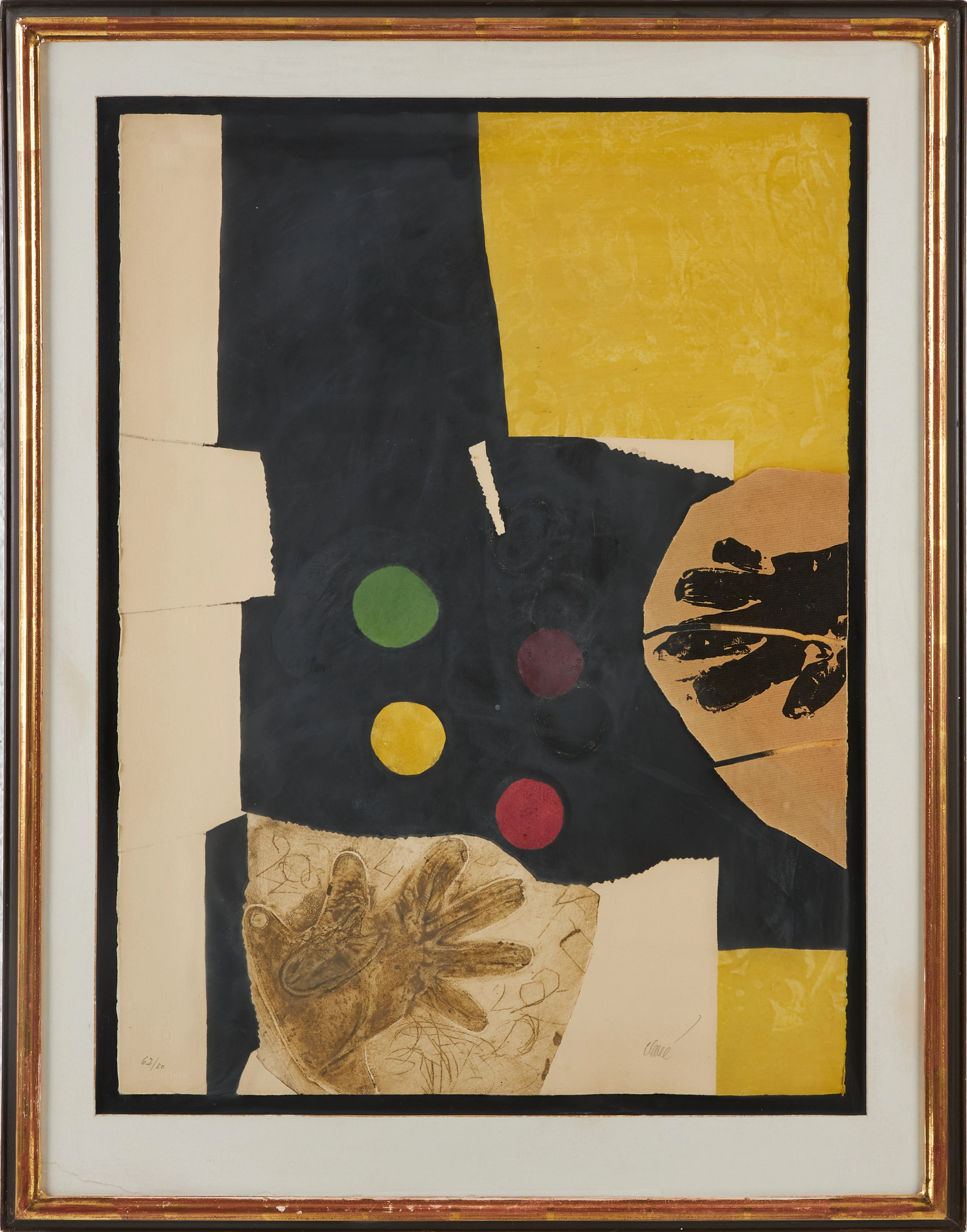 ANTONI CLAVÉ. Jonglerie, 1973, signerad Clavé, 62/80, färgetsning/akvatint