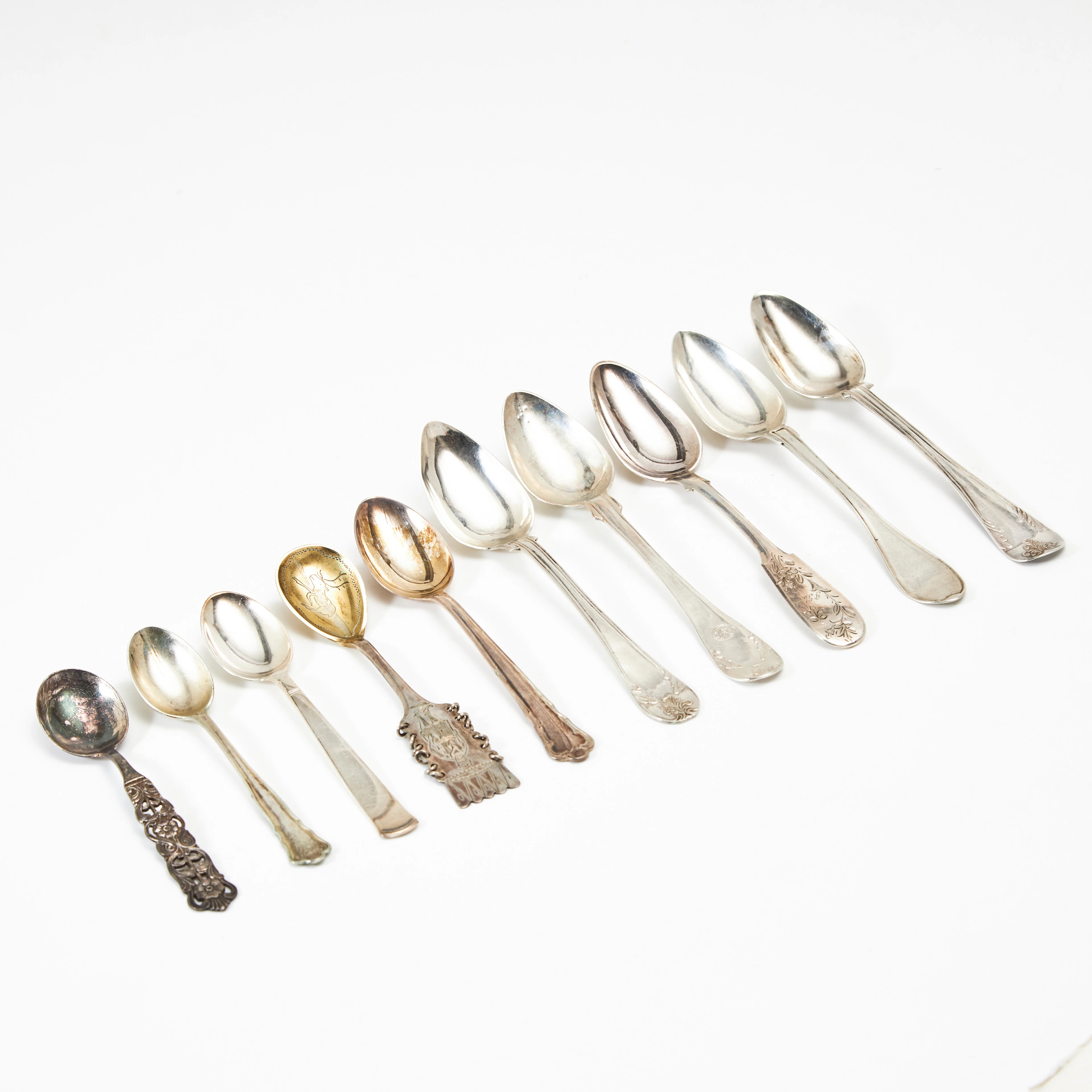 KAFFE & MOCKASKEDAR, 55 st, silver, 18/1900-tal, bl.a. Chippendale