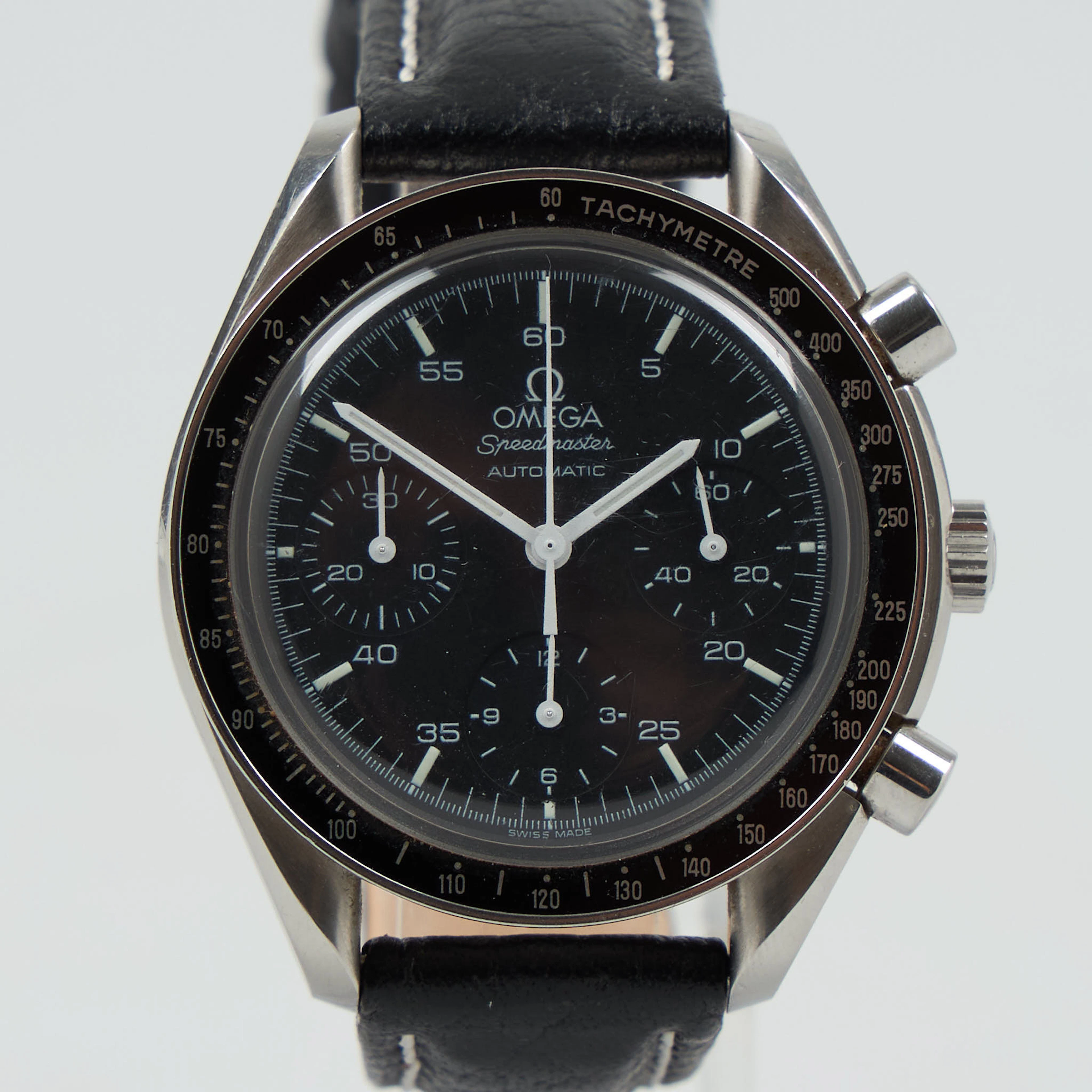OMEGA, Speedmaster Reduced, armbandsur, cal. 3220, automatisk, chronograph
