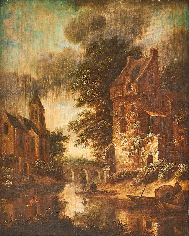 ROELOF JANSZ VAN VRIES (HAARLEM 1631-1681 AMSTERDAM). Hans krets.
