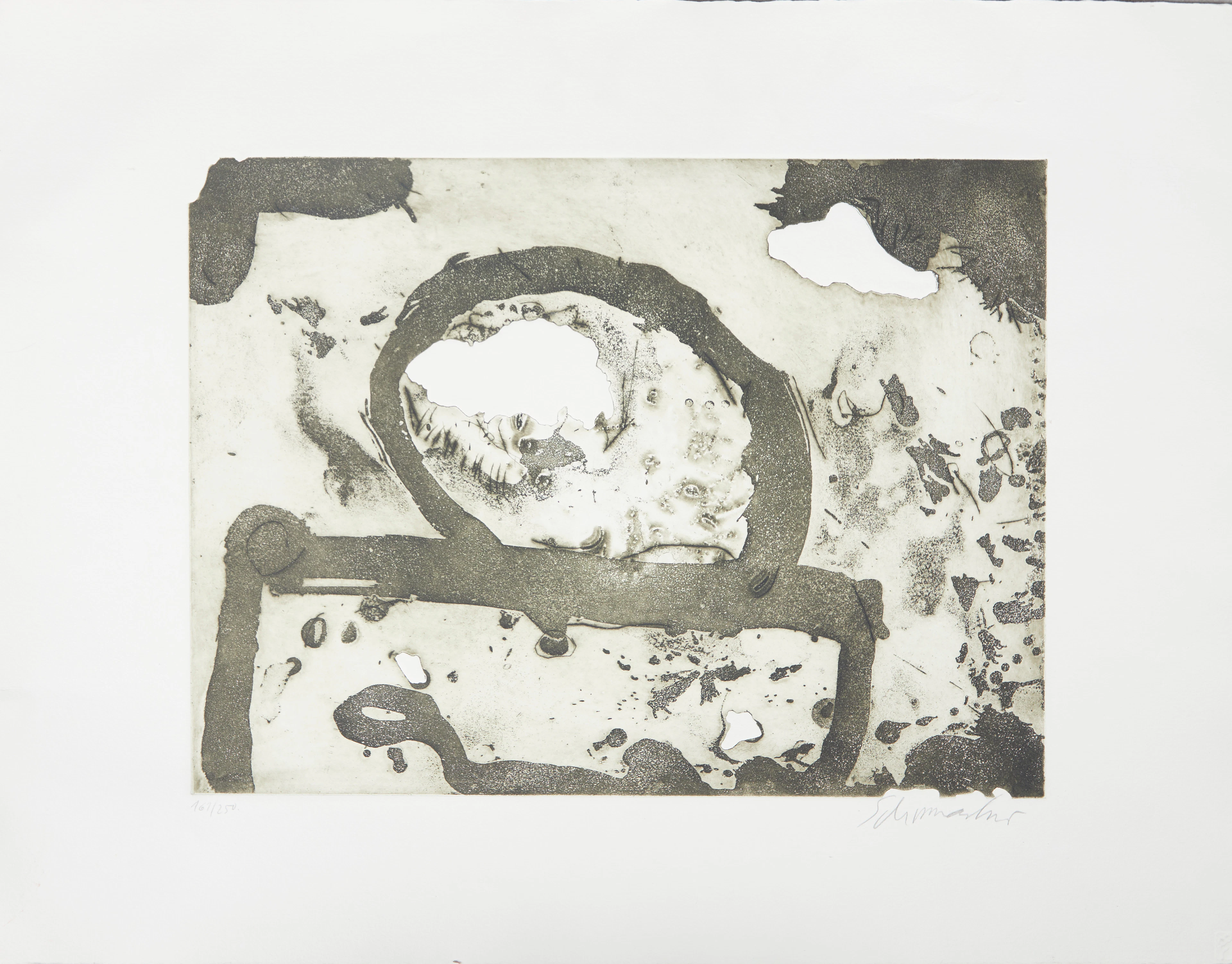 EMIL SCHUMACHER (1912-1999). Informelle Komposition, Radierung / Aquatinta