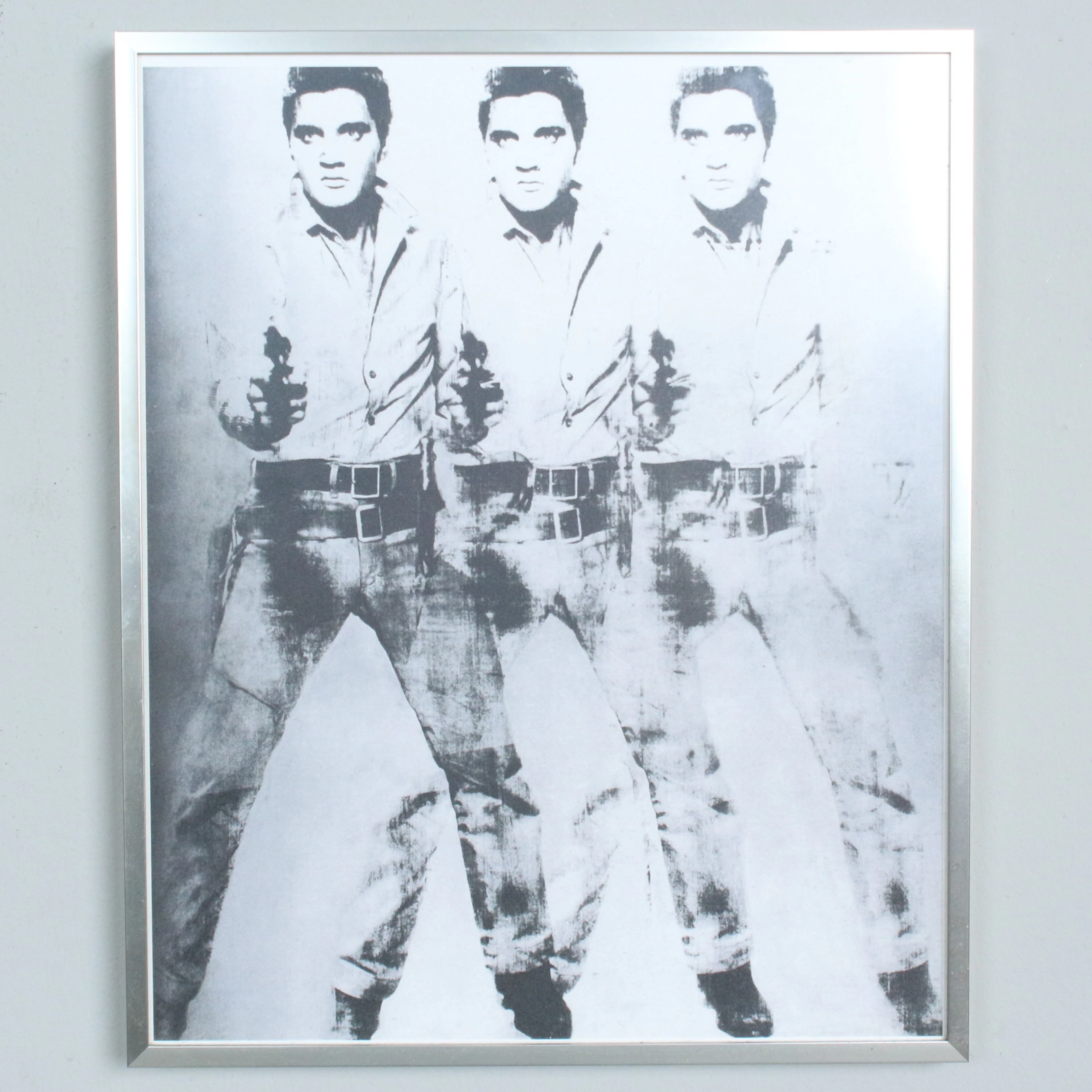 ANDY WARHOL. NACH. Druckgrafik, '' Triple Elvis ''.