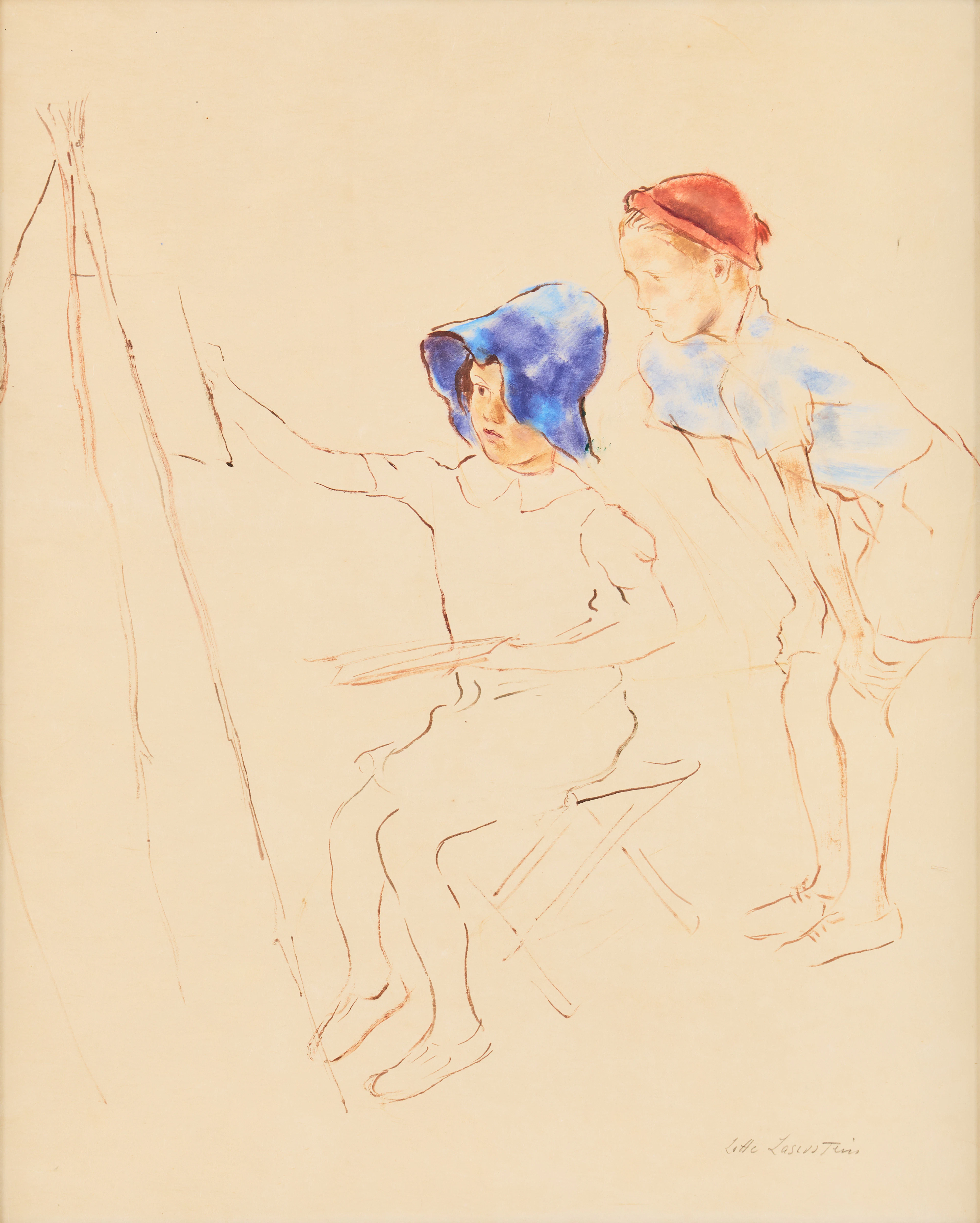 LOTTE LASERSTEIN. "Ung målare".