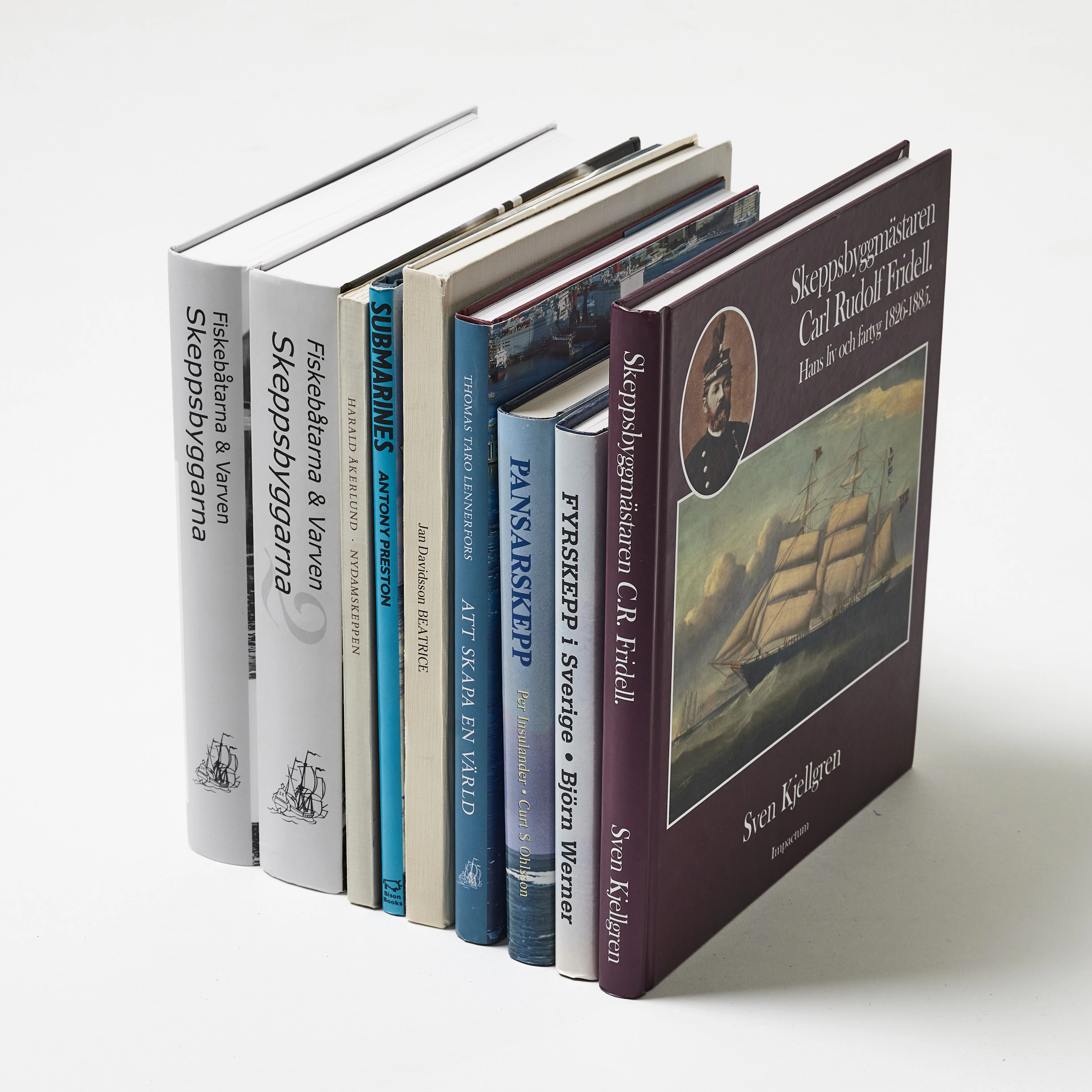AUTISK LITTERATUR, 9 delar, bla om skeppsbyggen.