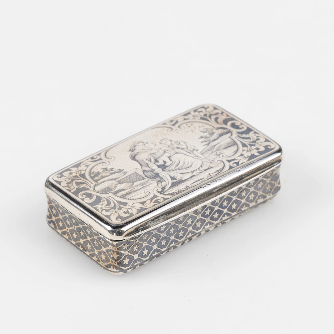 DOSA, silver, troligen François-Désiré Froment-Meurice, Frankrike, 1800-tal.