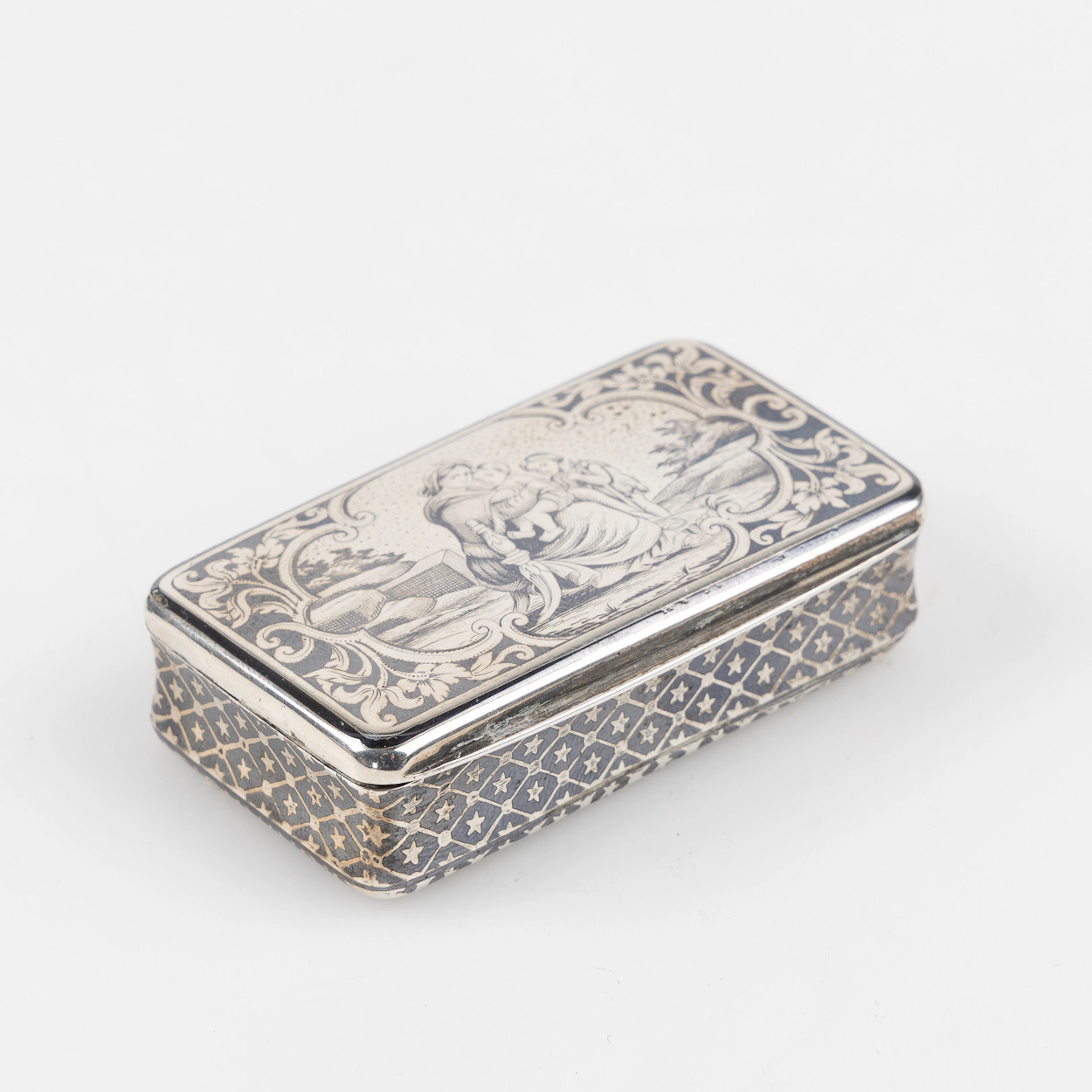 DOSA, silver, troligen François-Désiré Froment-Meurice, Frankrike, 1800-tal.