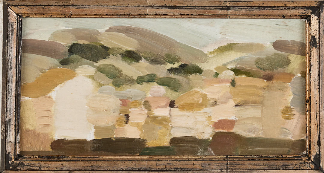 SVEN-ERIK MARKHED (1925-1996. Spanskt landskap, morgon, olja på duk