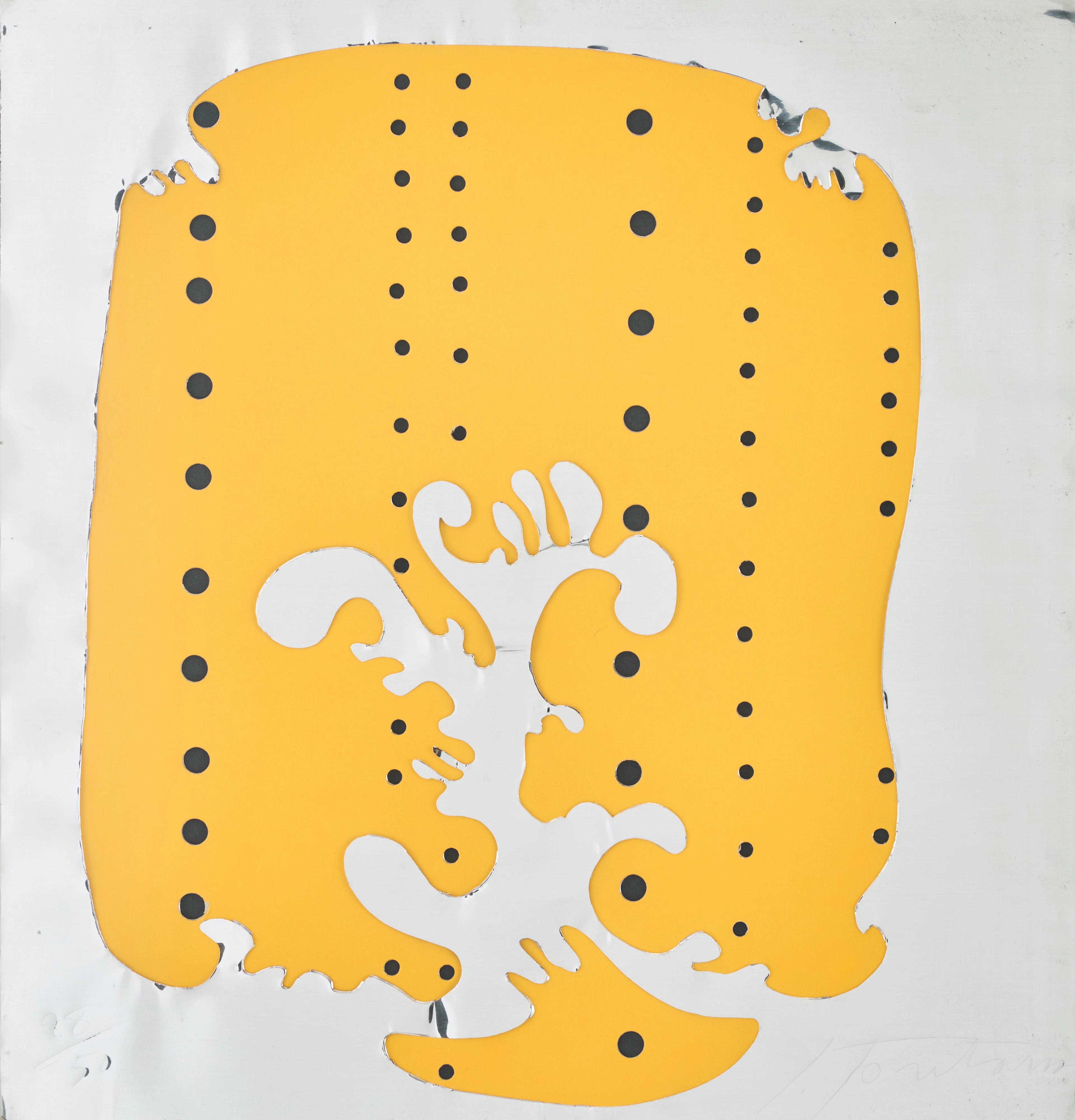 LUCIO FONTANA. "Concetto Spaziale (Teatrino)".