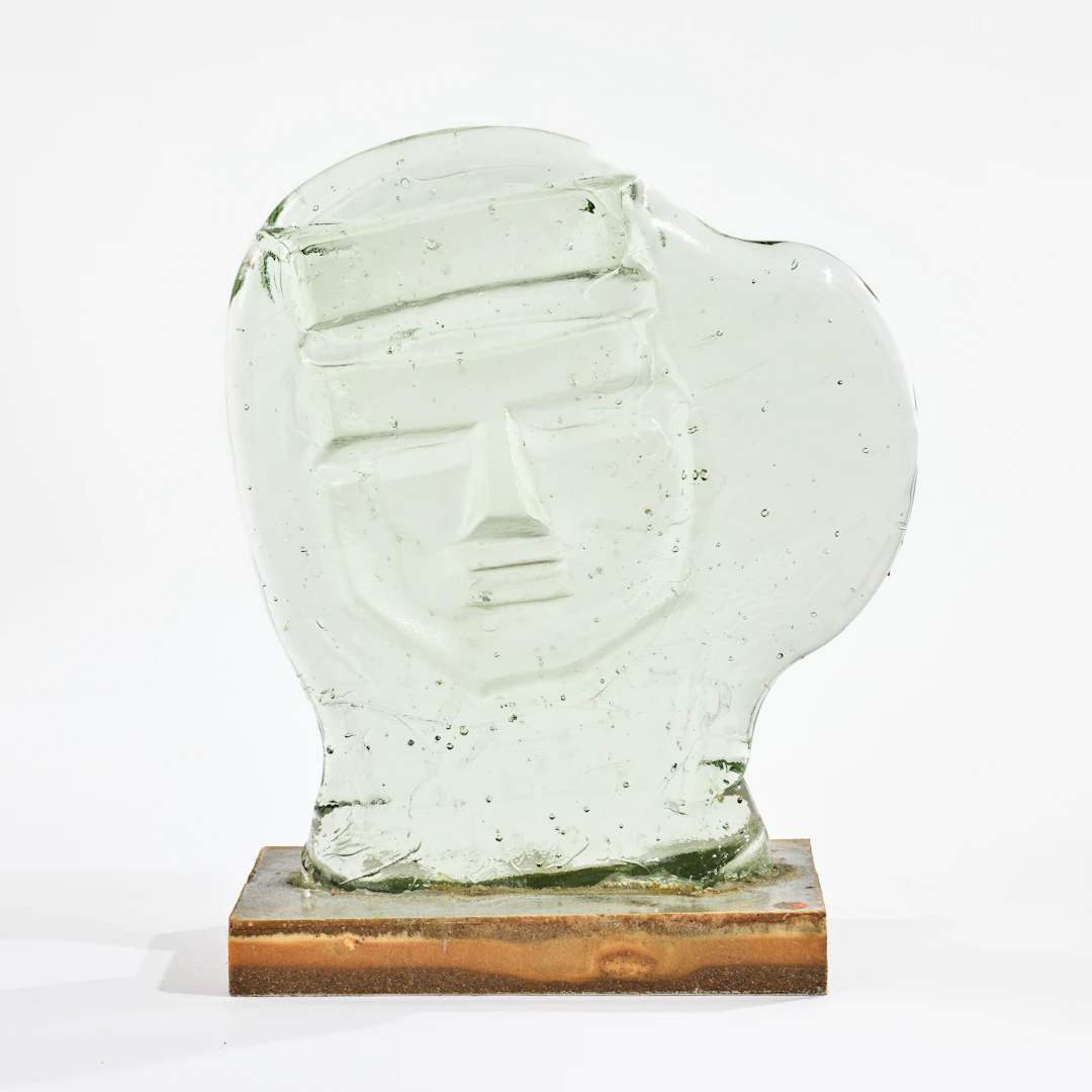 EDVIN ÖHRSTRÖM. "Huvud", utfluten variant, skulptur, Lindshammars