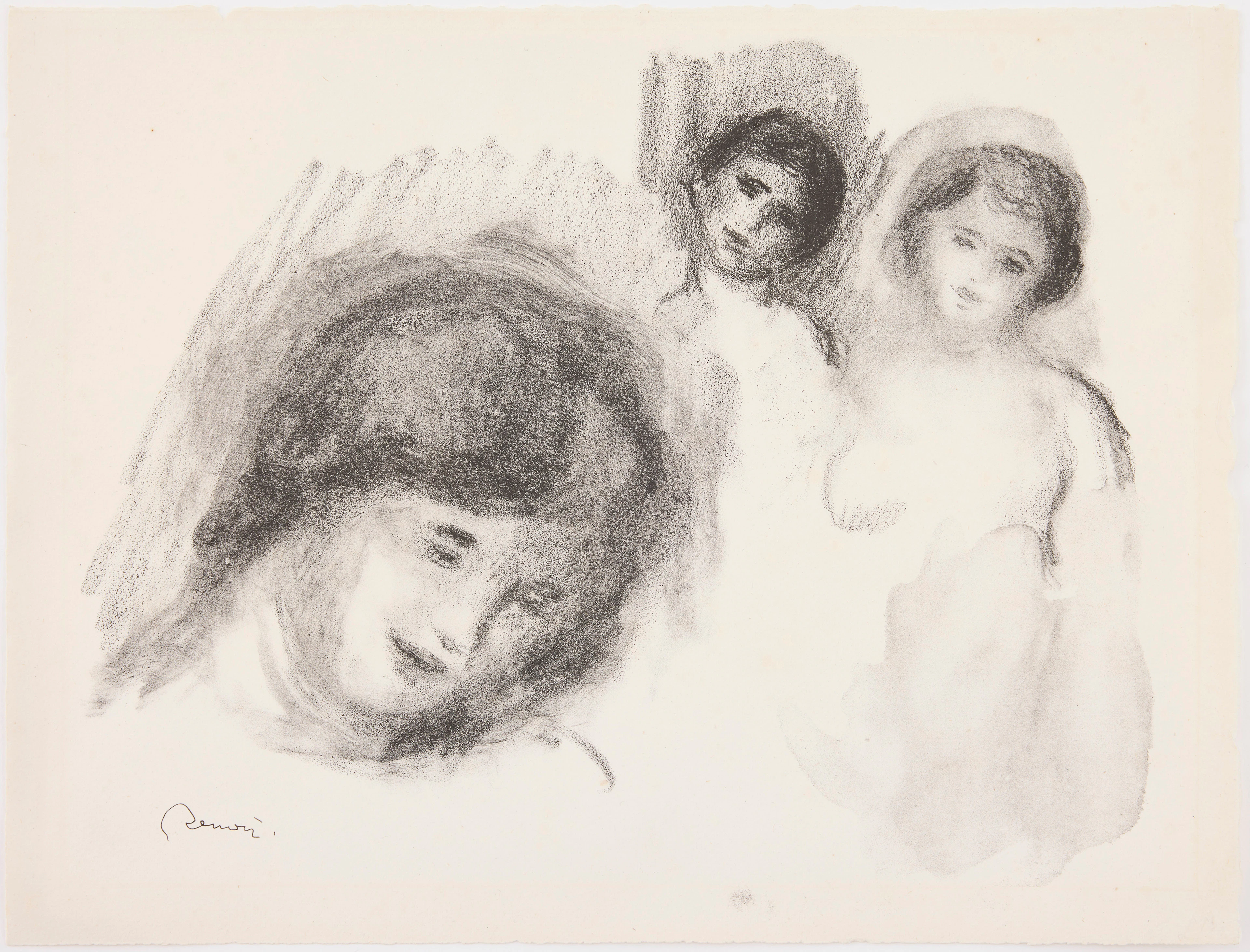 PIERRE-AUGUSTE RENOIR. "La Pierre au Trois Croquis.".