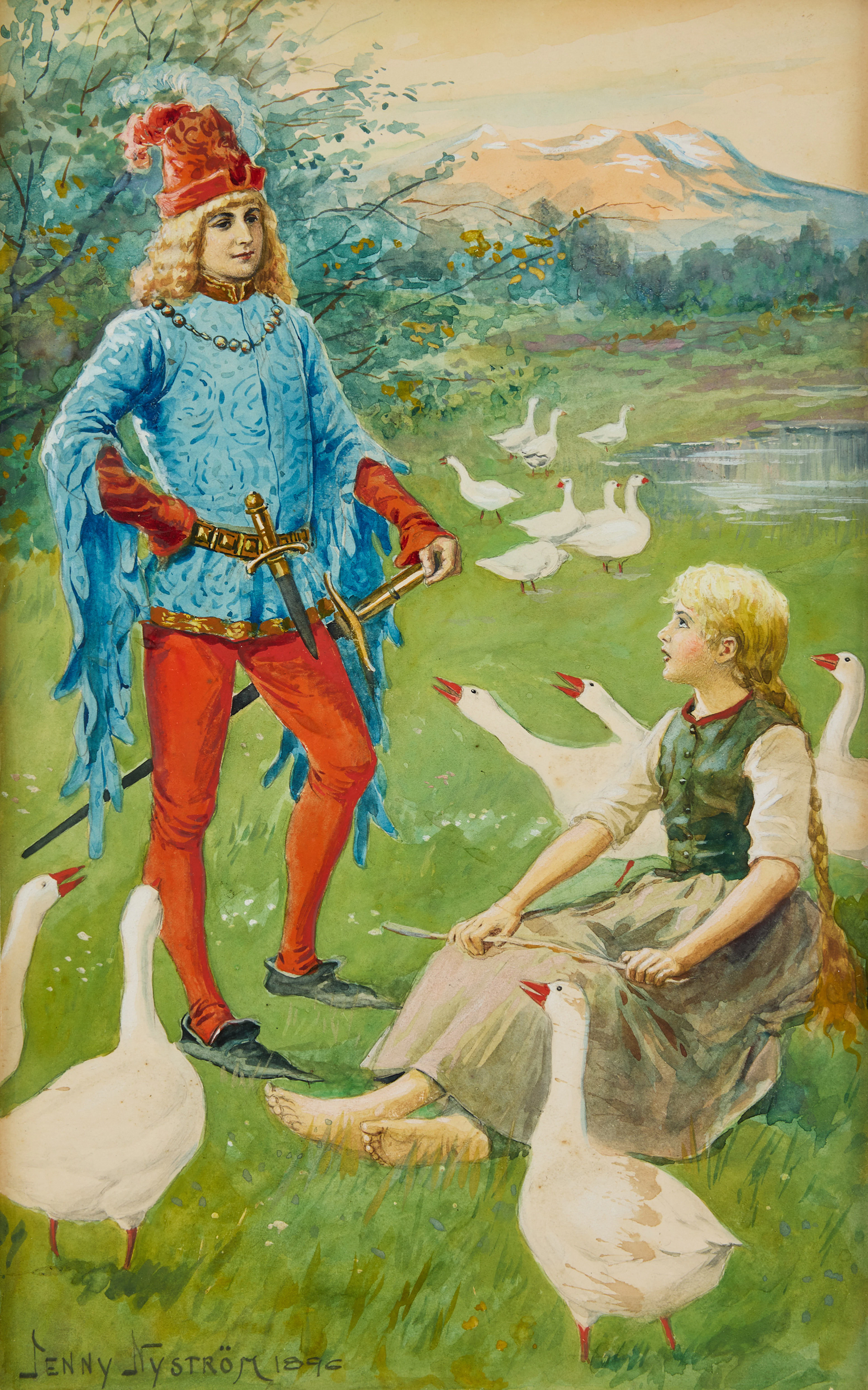 JENNY NYSTRÖM. "Riddare och gåsapiga".