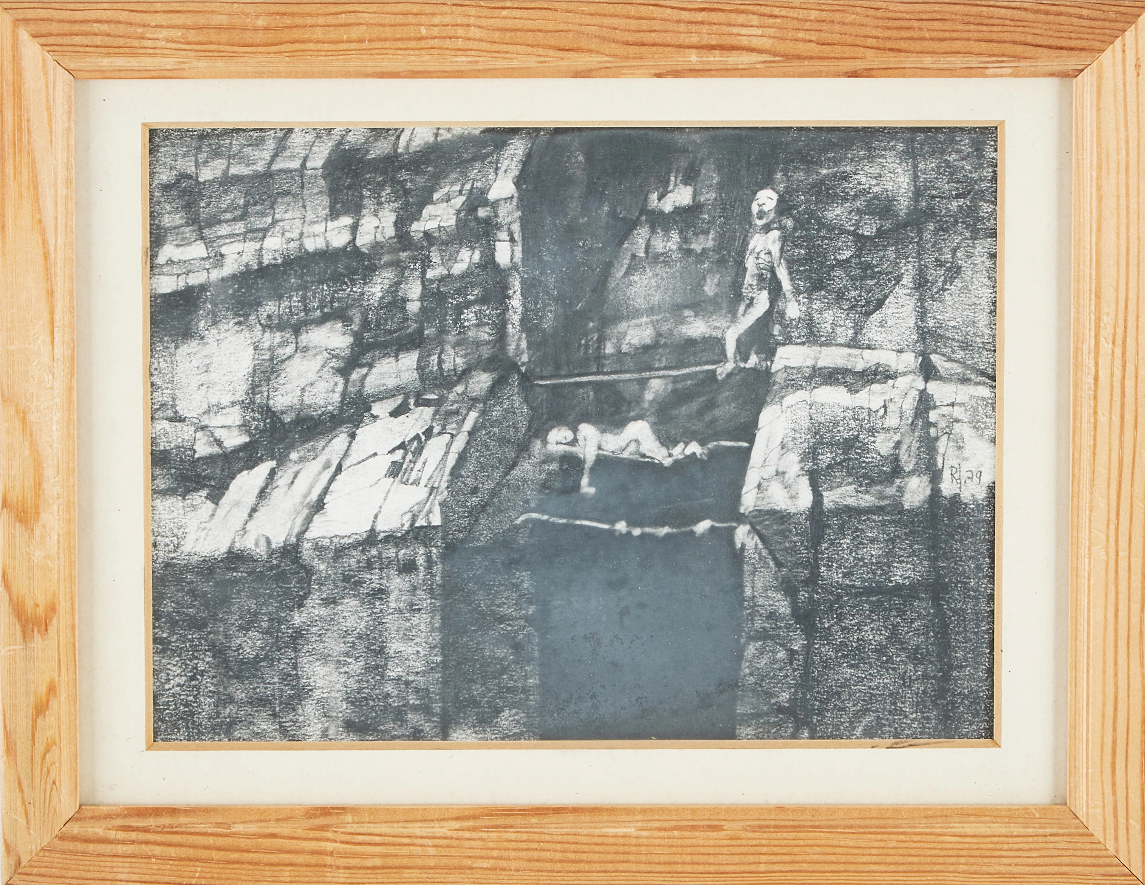 ROJ FRIBERG (1934-2016). Figurscen, blyerts.