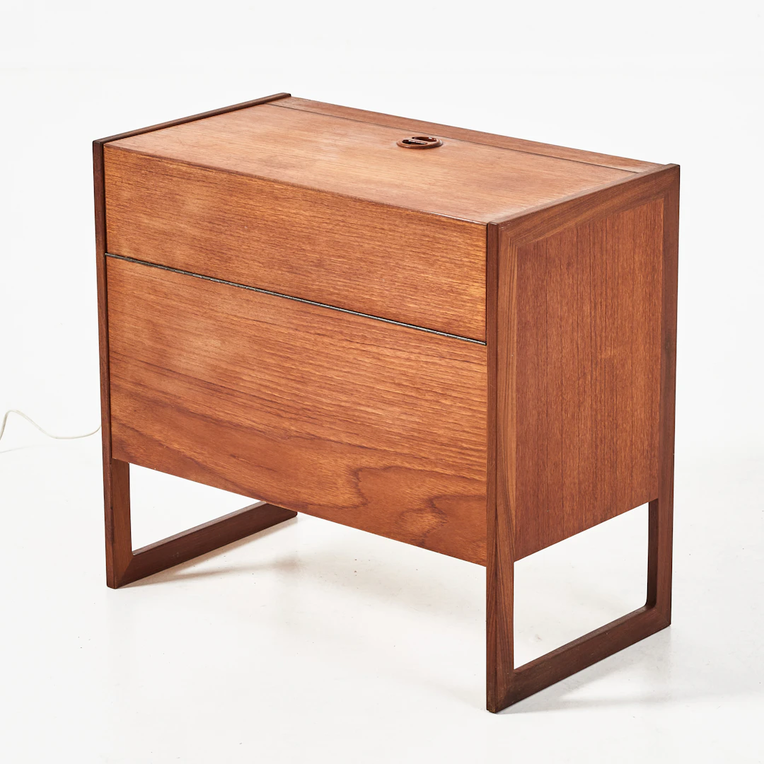 ARNE WAHL IVERSEN, barskåp Domino-serien, Ikea, 1960-tal. Teak, inredning