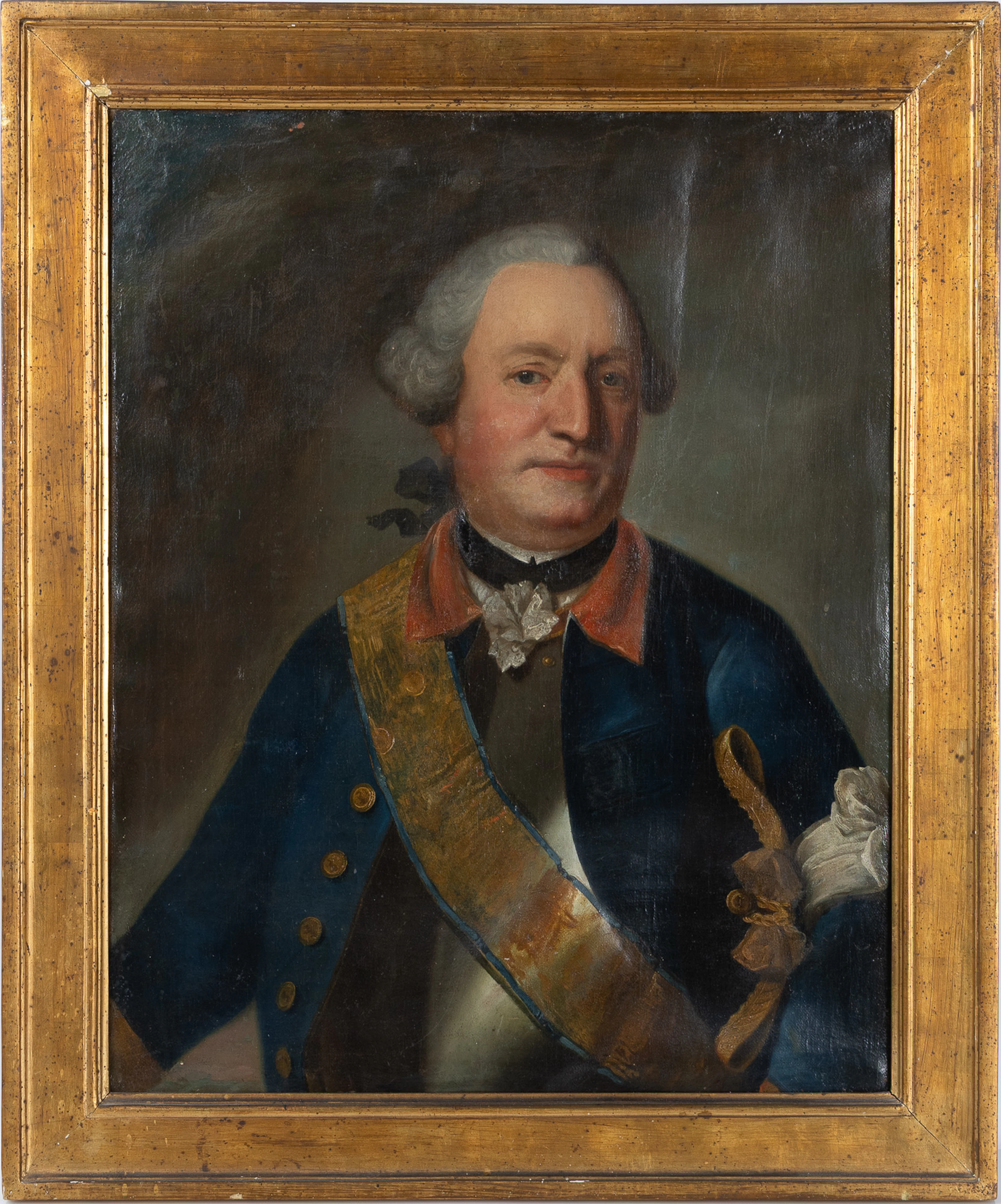 OKÄND KONSTNÄR. Porträtt av Carl Constantin De Carnall, olja på duk, 1700-tal.