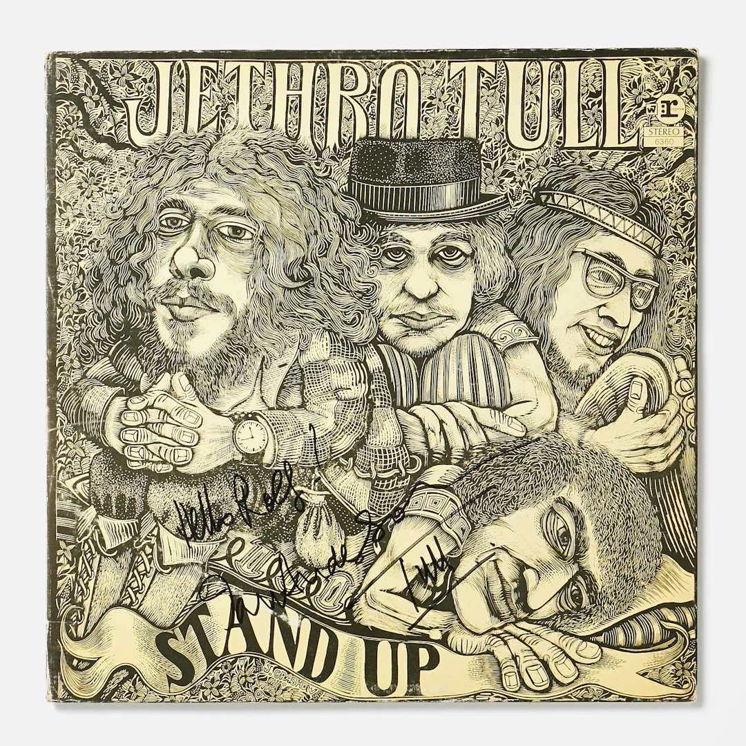 IAN ANDERSON, (Jethro Tull), signerad skiva, Lpn "Stand Up," signerad