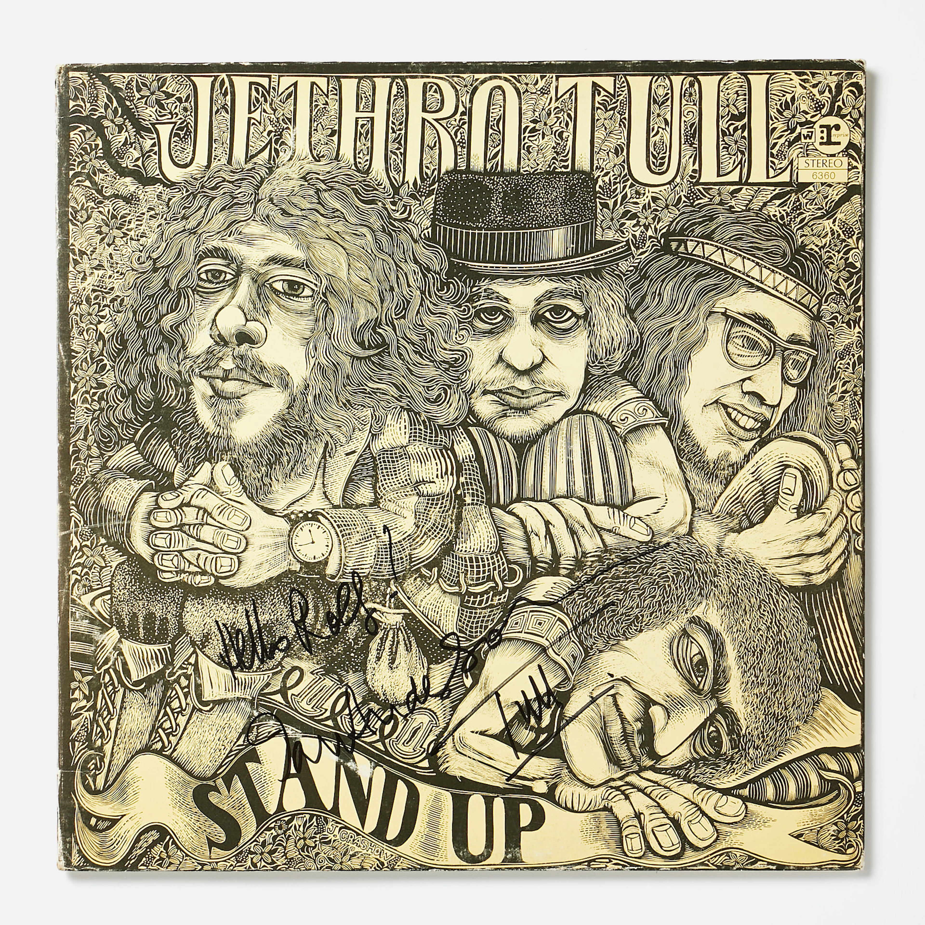 IAN ANDERSON, (Jethro Tull), signerad skiva, Lpn "Stand Up," signerad