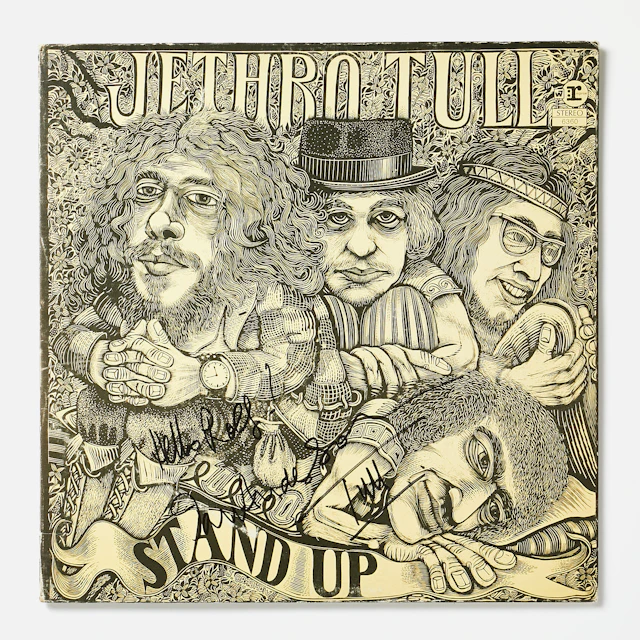 IAN ANDERSON, (Jethro Tull), signerad skiva, Lpn "Stand Up," signerad