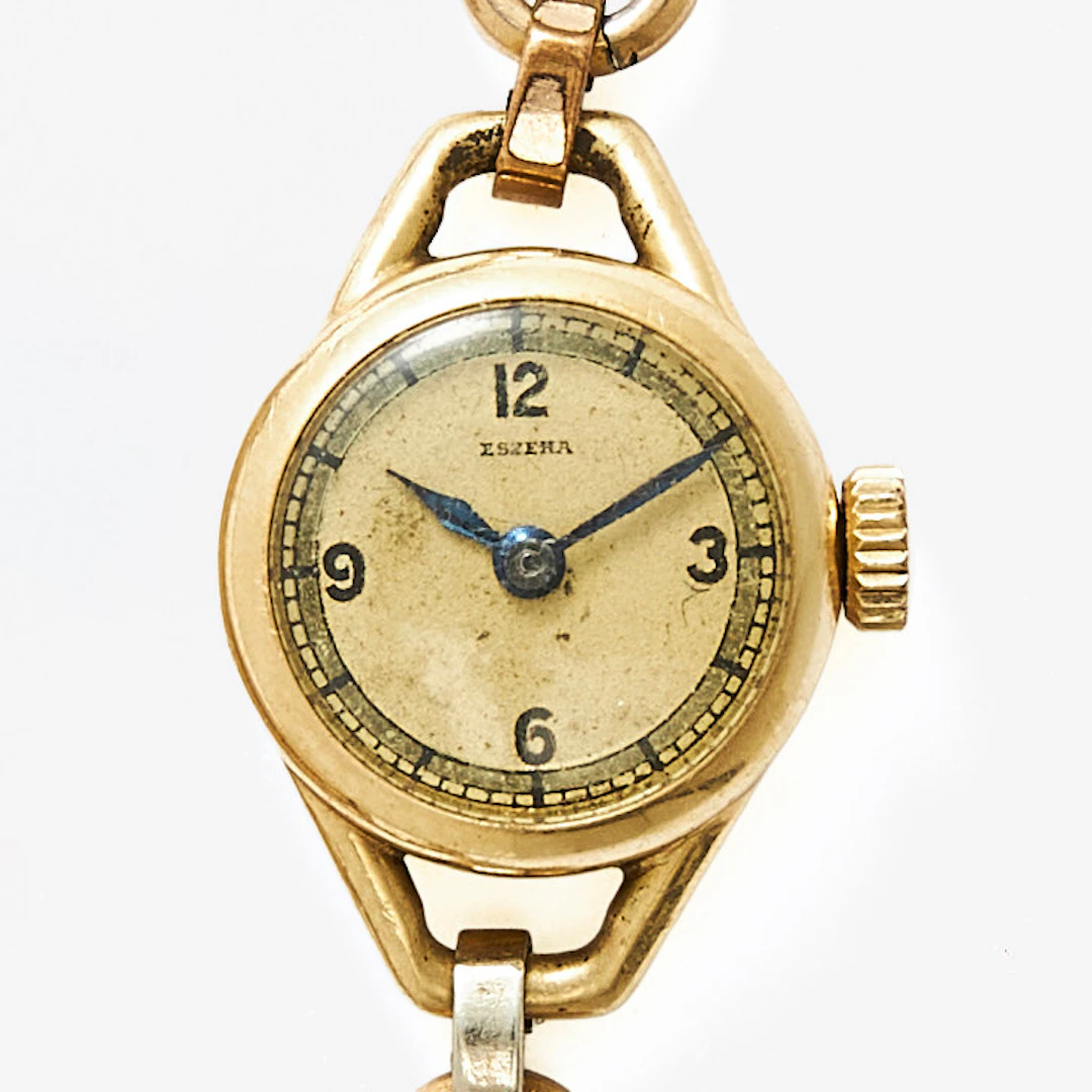 ESZEHA, armbandsur, 16,6 mm, 14K guld, ca 1930.