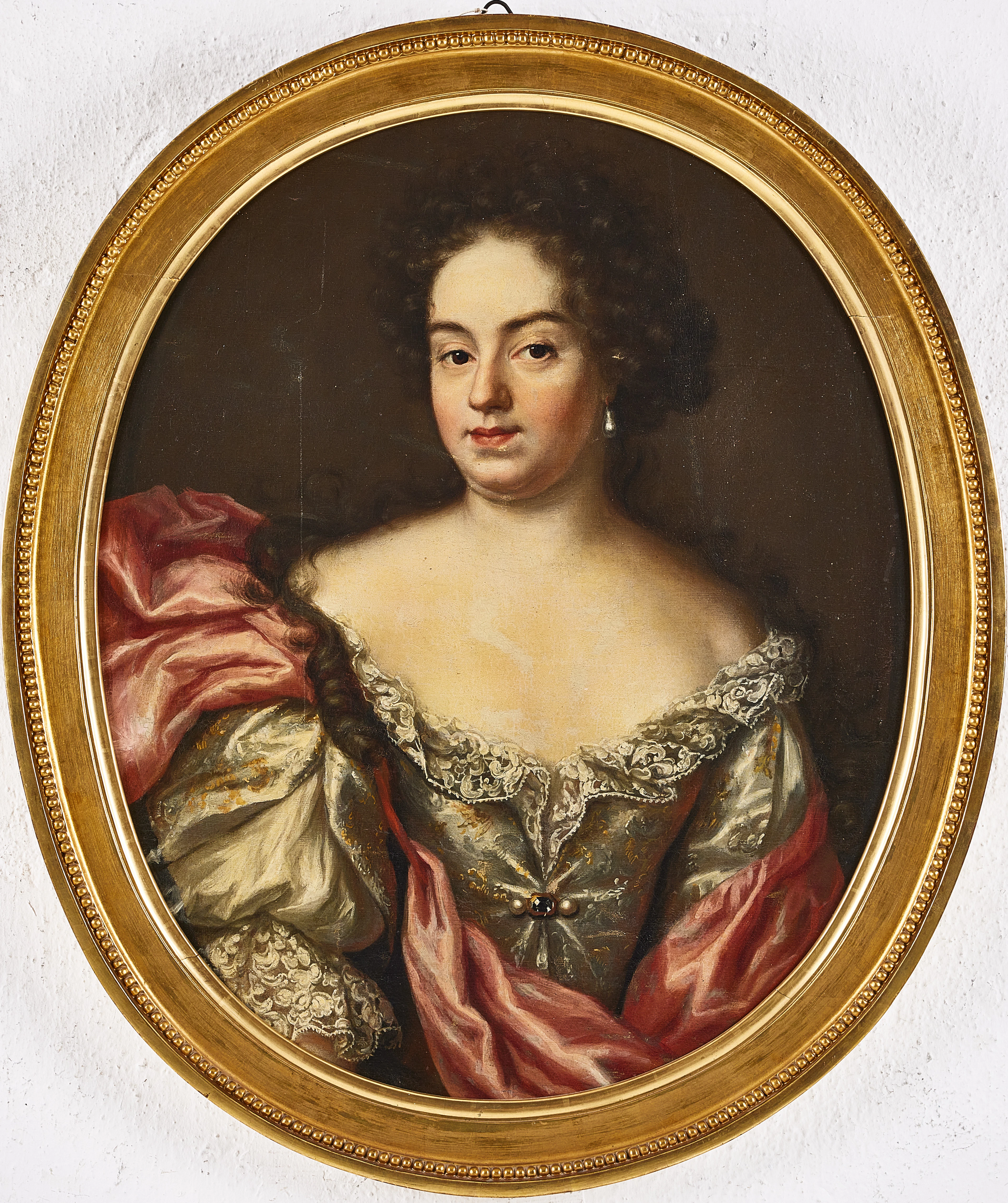 OIDENTIFIERAD KONSTNÄR. Porträtt föreställande Catharina Elisabet