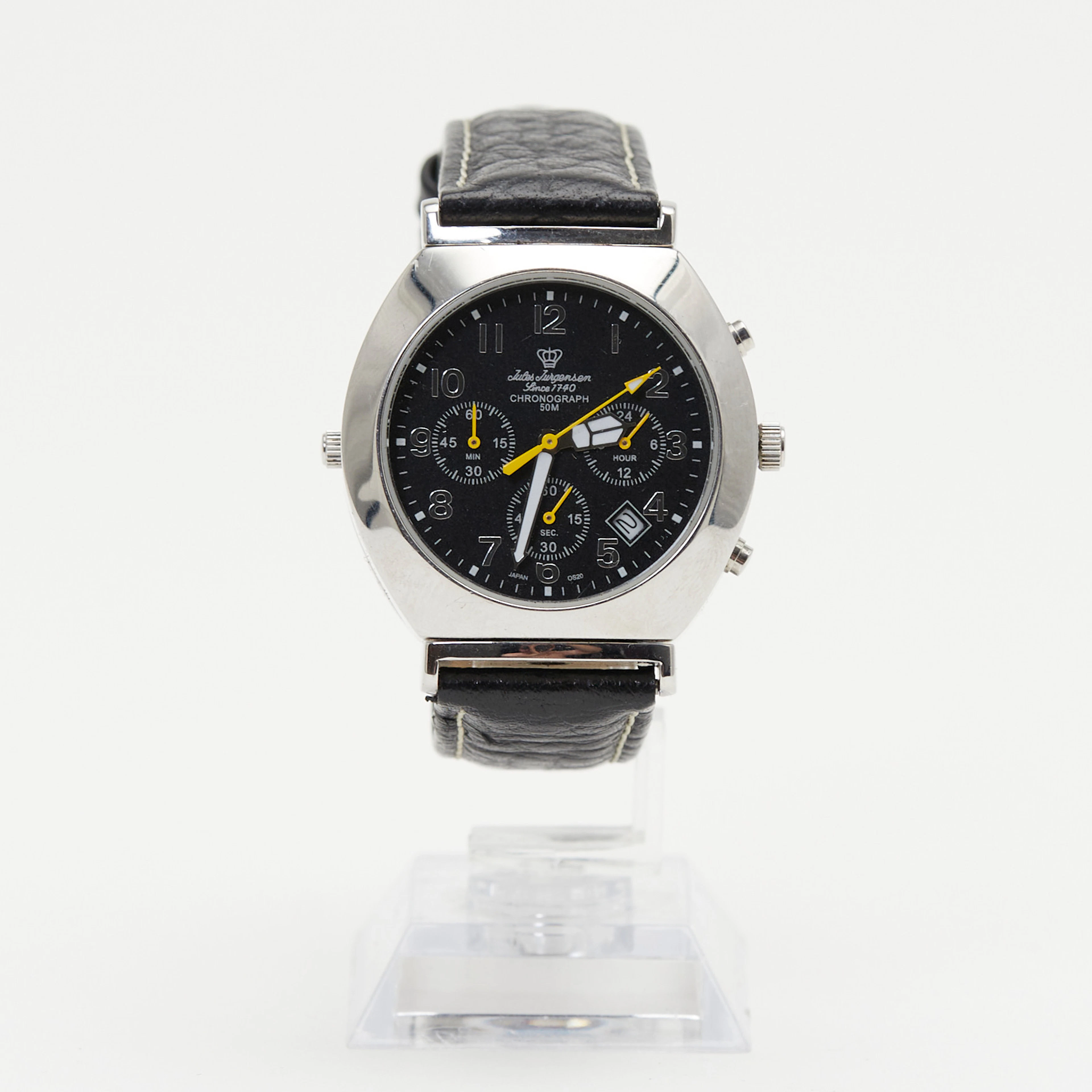 JULES JÜRGENSEN. Dual-Face, Reversible Armbanduhr, Quarz, Chronograph