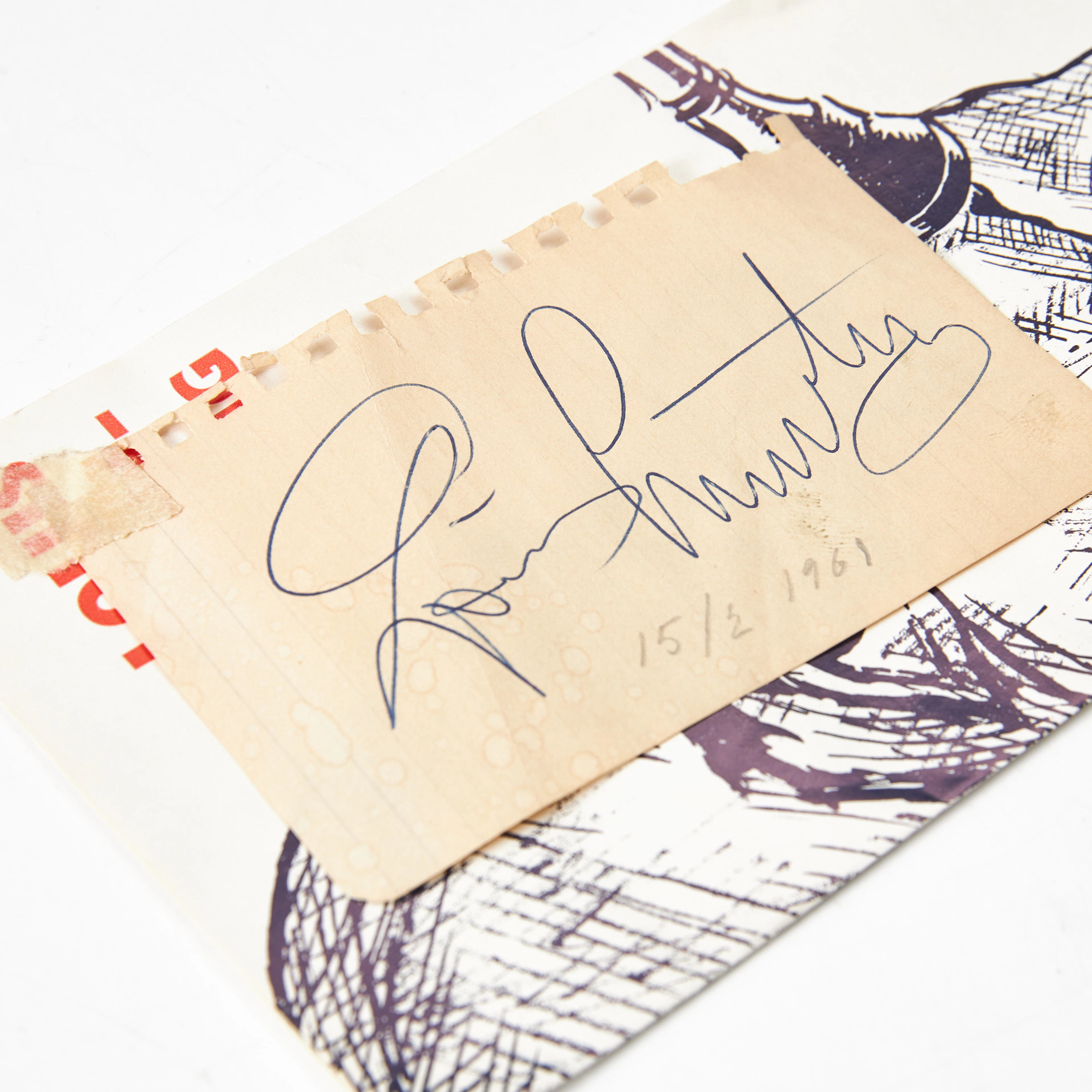 AUTOGRAF, Louis Armstrong.