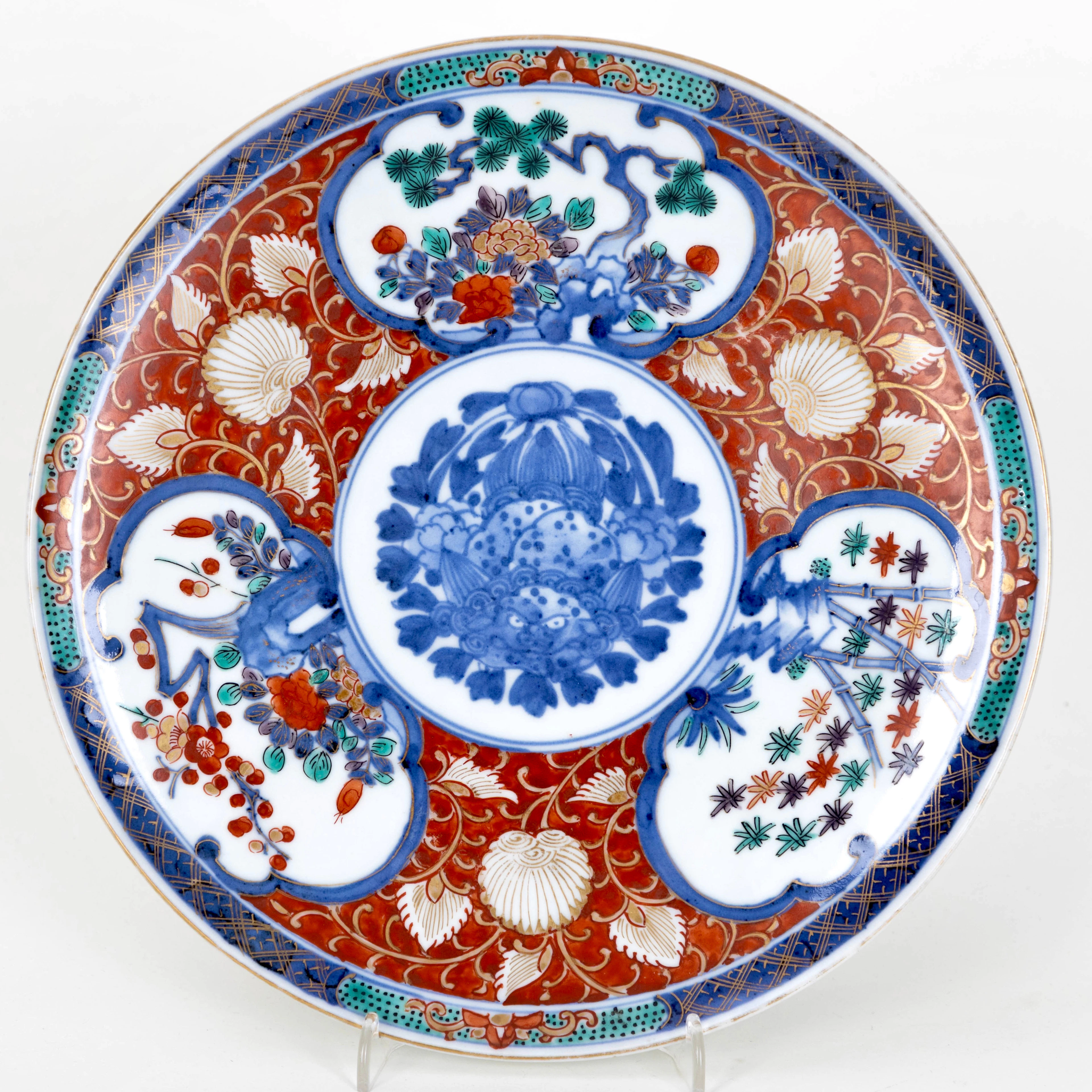 Imari-Flachteller, Wanli-Marke, Japan, 19. Jh.