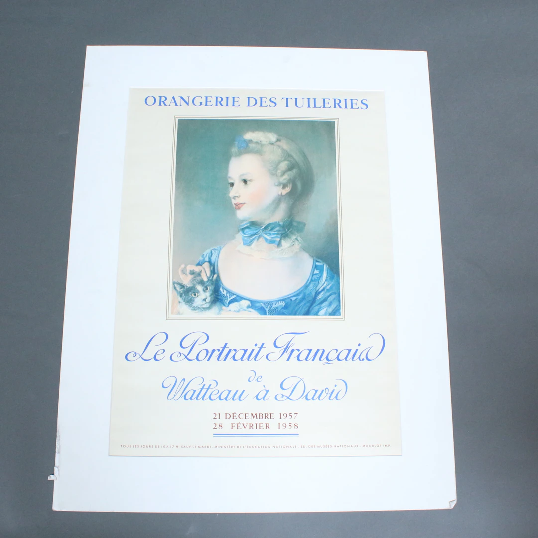 Unbekannter Künstler, Plakat, '' Portrait einer Dame''.