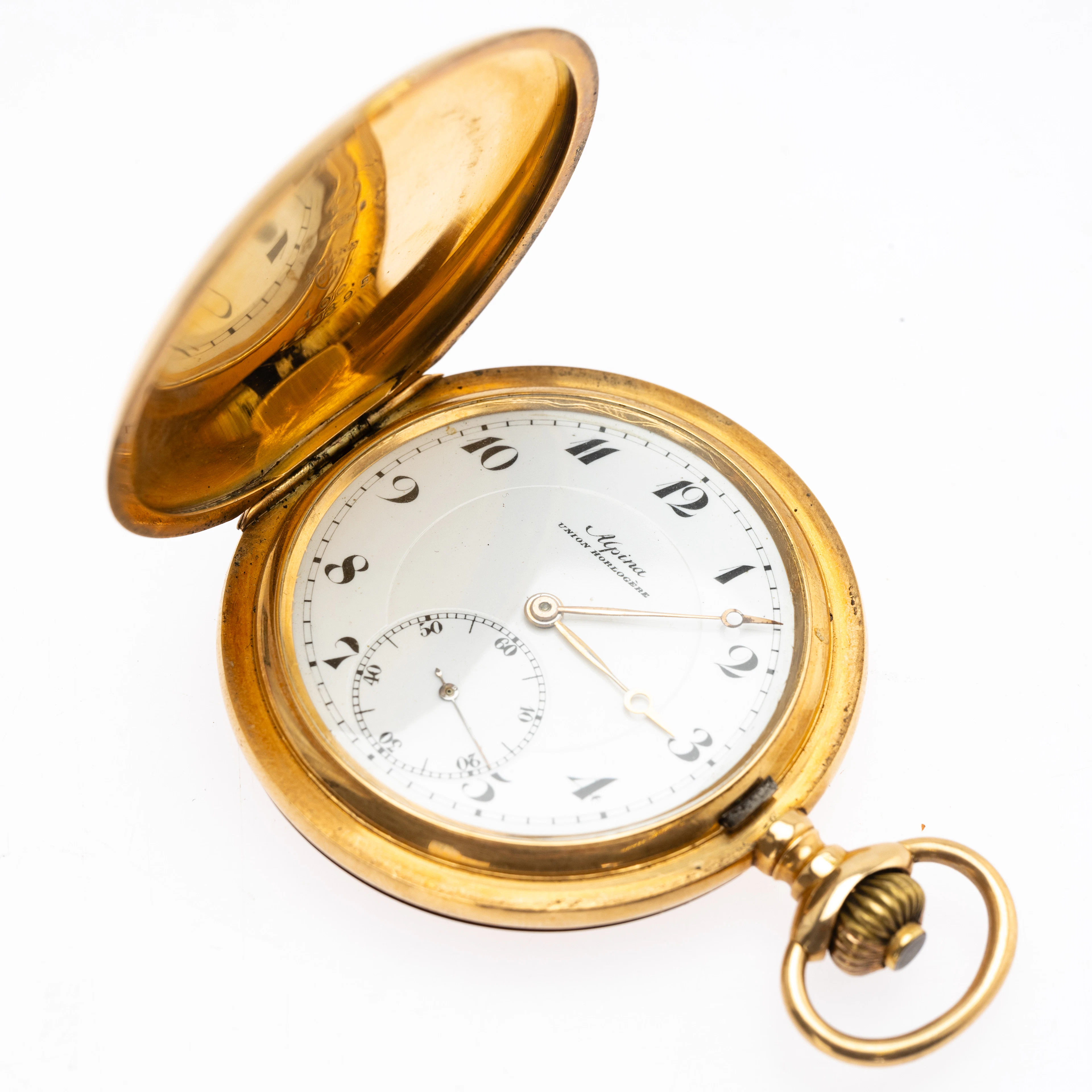 Alpina Gold Taschenuhr.