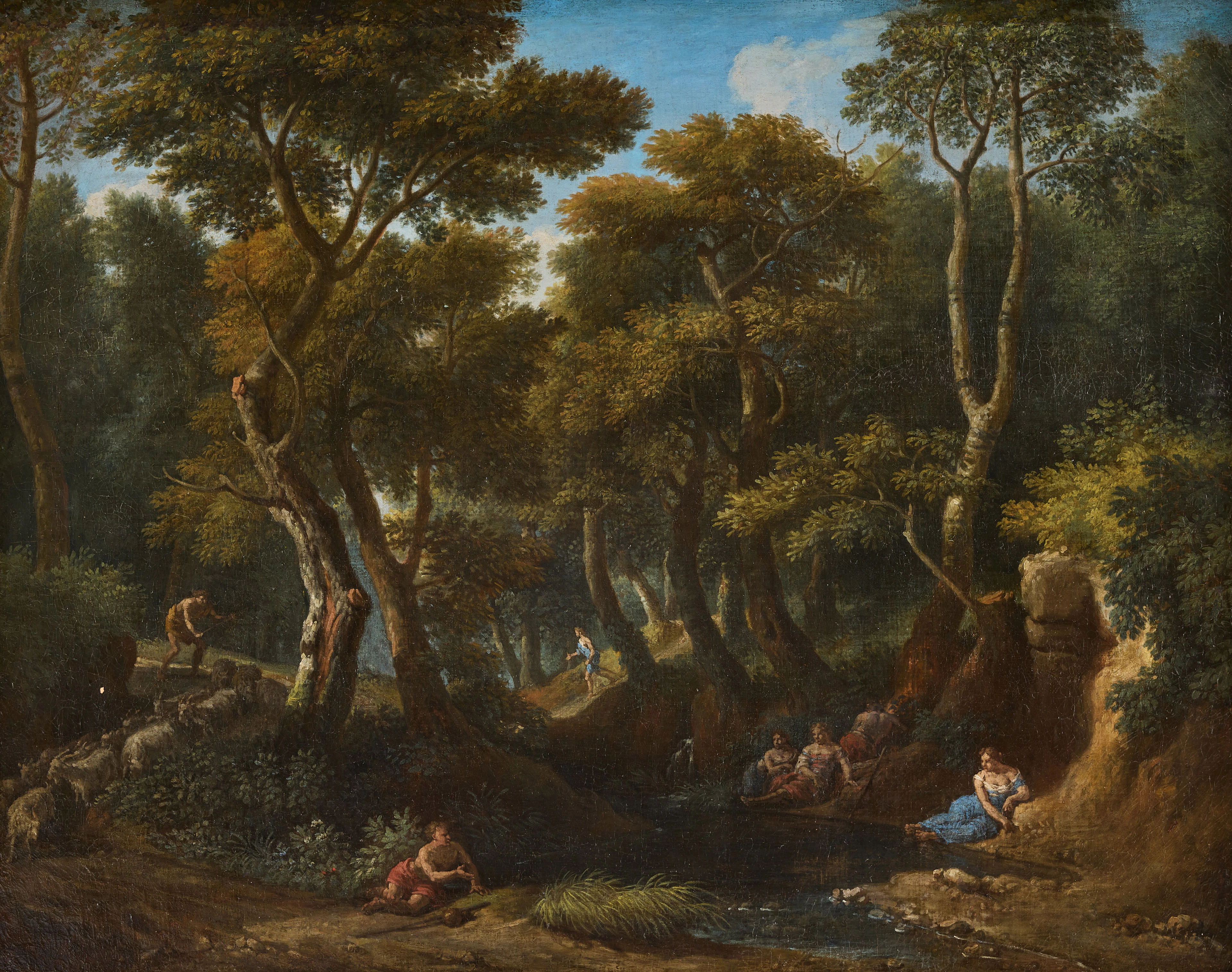 JAN FRANS VAN BLOEMEN (ANTWERP 1662-1749 ROME). Attributed to. Arcadian