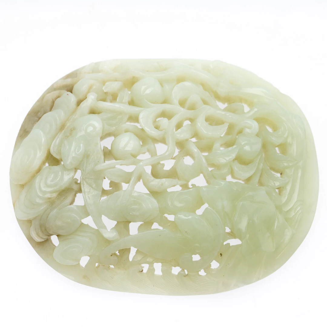 Gürtelbeschlag, Jade, China, späte Qing-Dynastie.