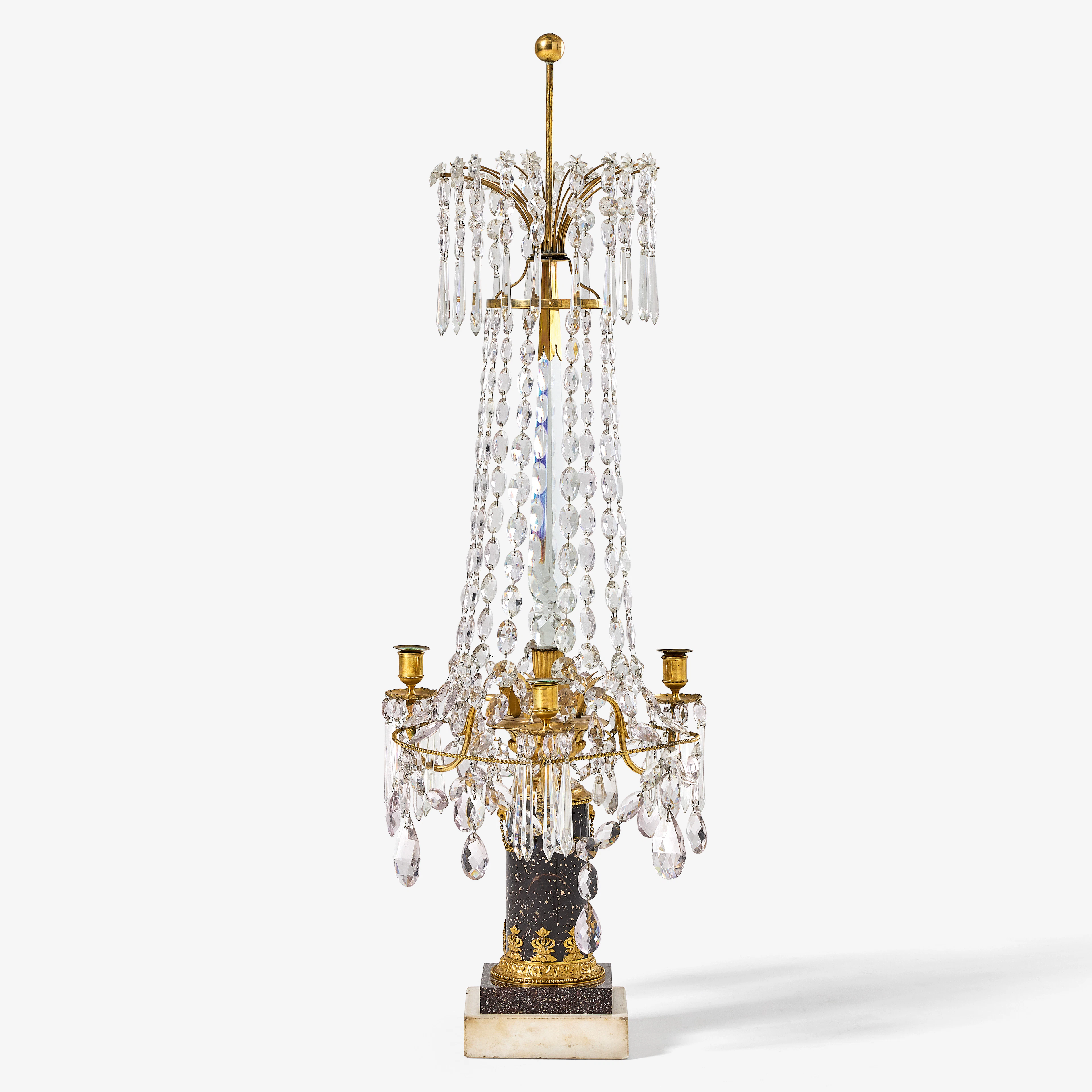 BORDSLYSTER, sengustavianskt stockholmsarbete, omkring 1800, Fredric